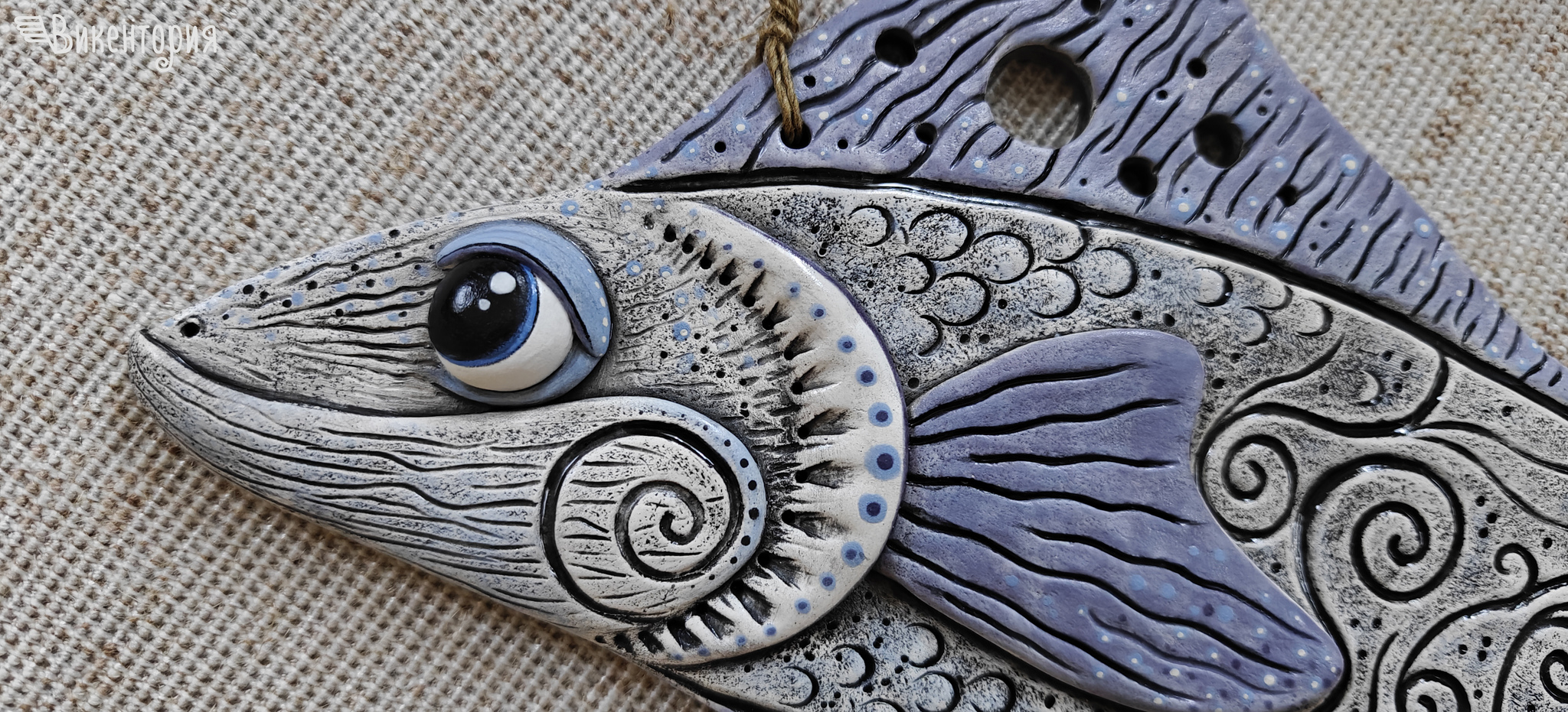 Ceramic fish - My, Creation, Hobby, Ceramics, Clay, With your own hands, A fish, Longpost, Needlework without process