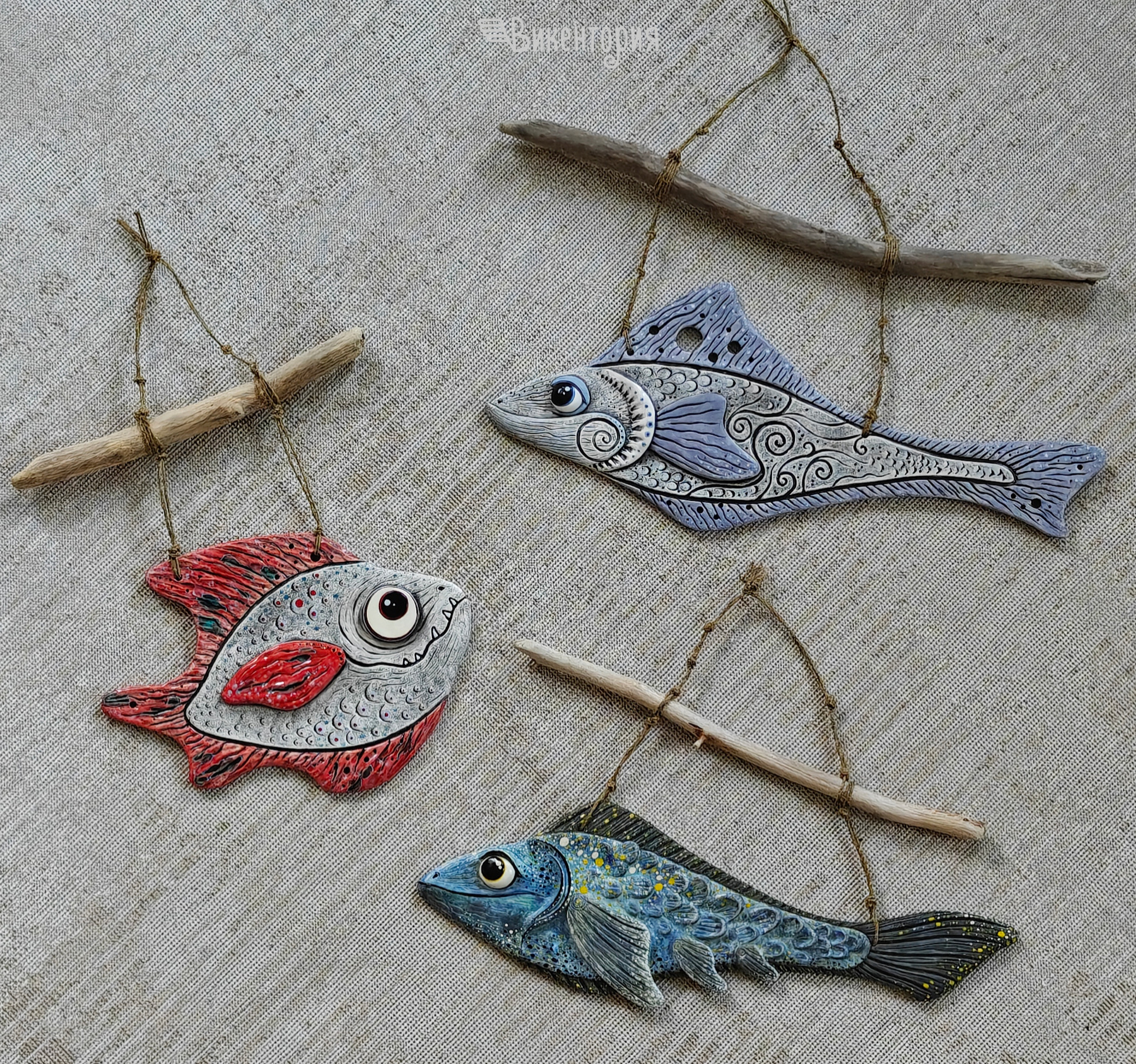 Ceramic fish - My, Creation, Hobby, Ceramics, Clay, With your own hands, A fish, Longpost, Needlework without process