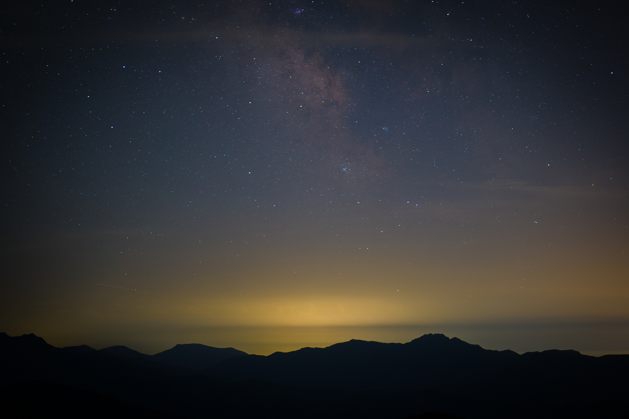 Summer night sky in the Caucasus in 2024. Astrophotography - My, Tourism, Mountain tourism, The mountains, Travels, The photo, Night, Stars, Starry sky, Milky Way, Night shooting, Astrophoto, Beautiful view, Longpost