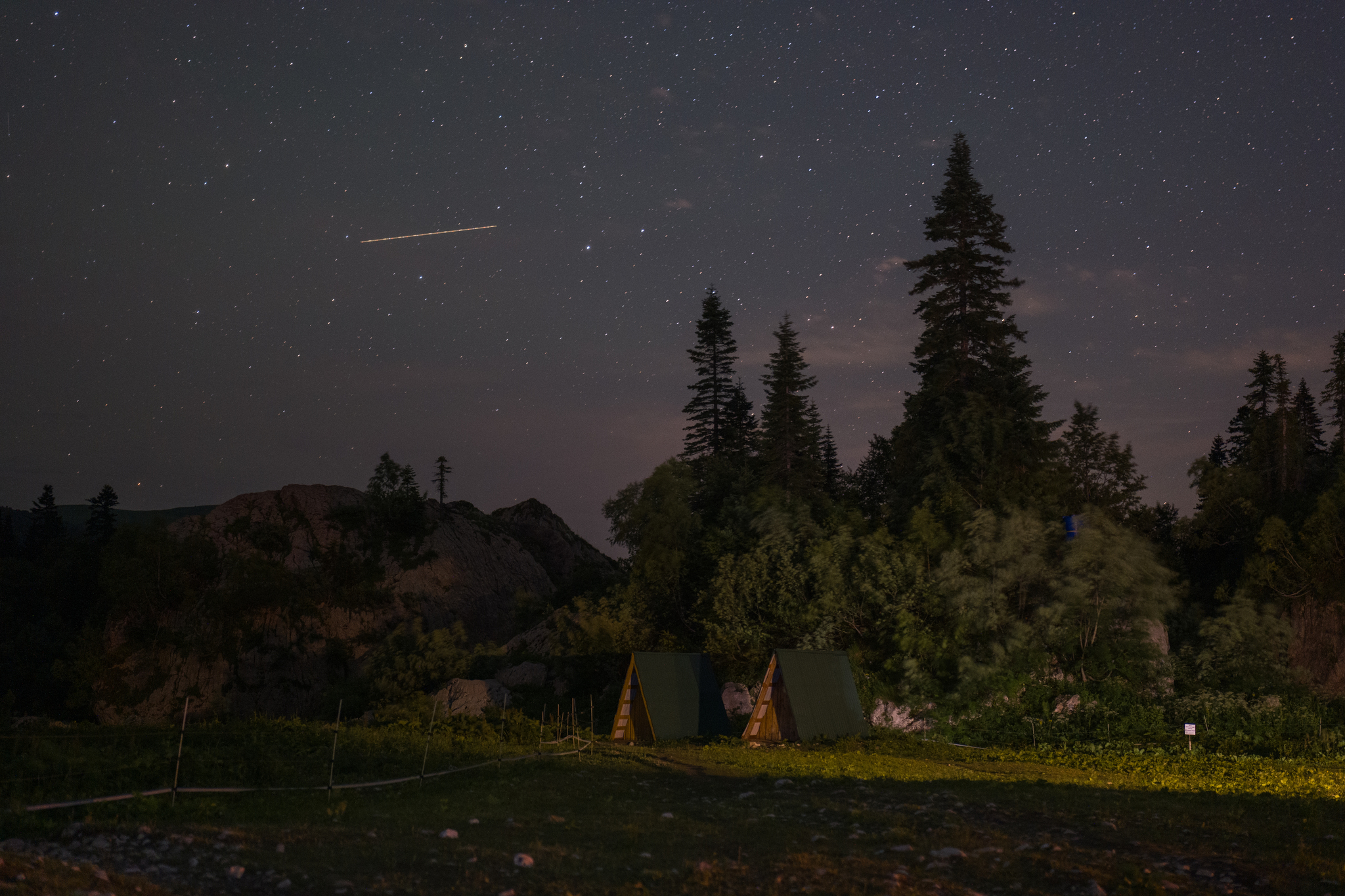 Summer night sky in the Caucasus in 2024. Astrophotography - My, Tourism, Mountain tourism, The mountains, Travels, The photo, Night, Stars, Starry sky, Milky Way, Night shooting, Astrophoto, Beautiful view, Longpost