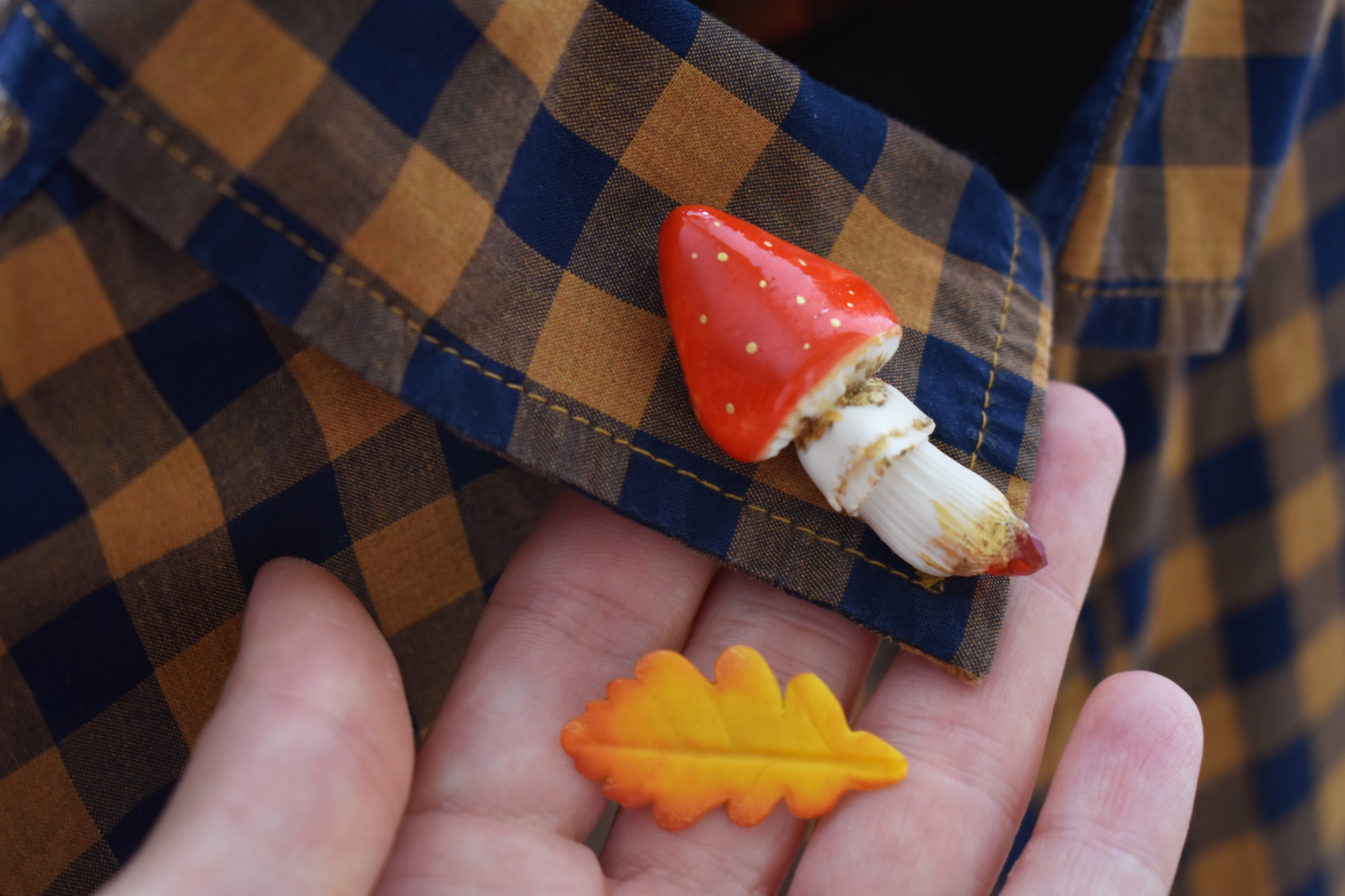 Autumn brooches - Brooch, Decoration, Creation, Craft, Earrings, VKontakte (link), Longpost