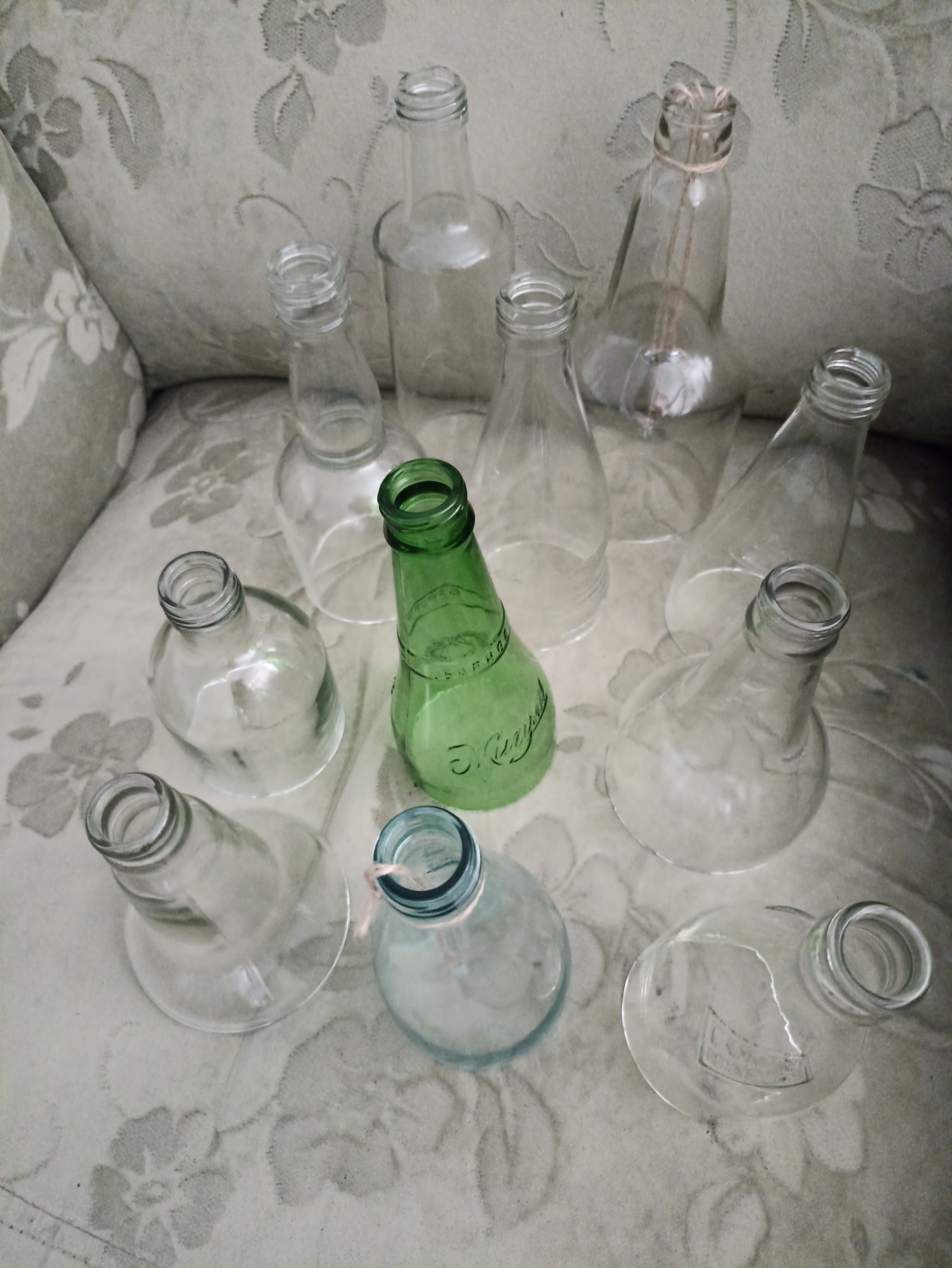 I make bells and stands for objects from glass bottles - My, With your own hands, Bells, Ecology, Processing, Waste recycling, Bottle, Video, Vertical video, Longpost, Needlework without process