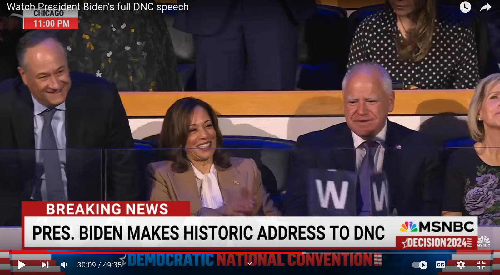 President Biden's speech at the Democratic National Convention - Politics, Youtube, USA, US elections, Protest, Democrats, The president, West, Joe Biden, Video, Longpost