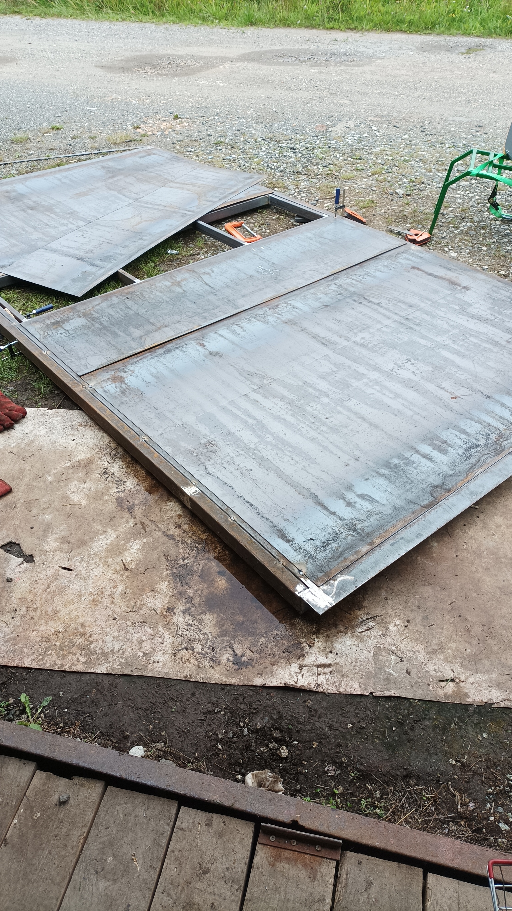 How I welded my first garage door with a wicket in one, without experience. Or the first damn thing is lumpy - My, Garage, Welding, Garage doors, With your own hands, Новичок, Gate, First experience, Needlework with process, Longpost