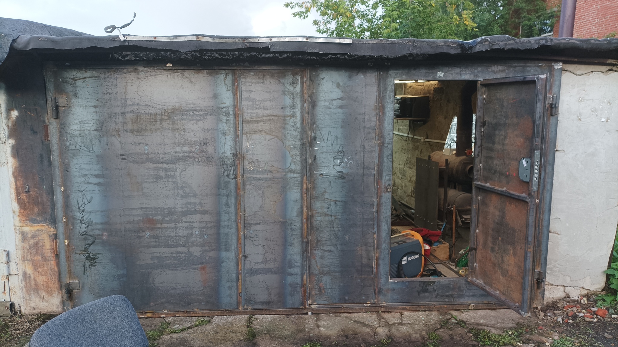 How I welded my first garage door with a wicket in one, without experience. Or the first damn thing is lumpy - My, Garage, Welding, Garage doors, With your own hands, Новичок, Gate, First experience, Needlework with process, Longpost