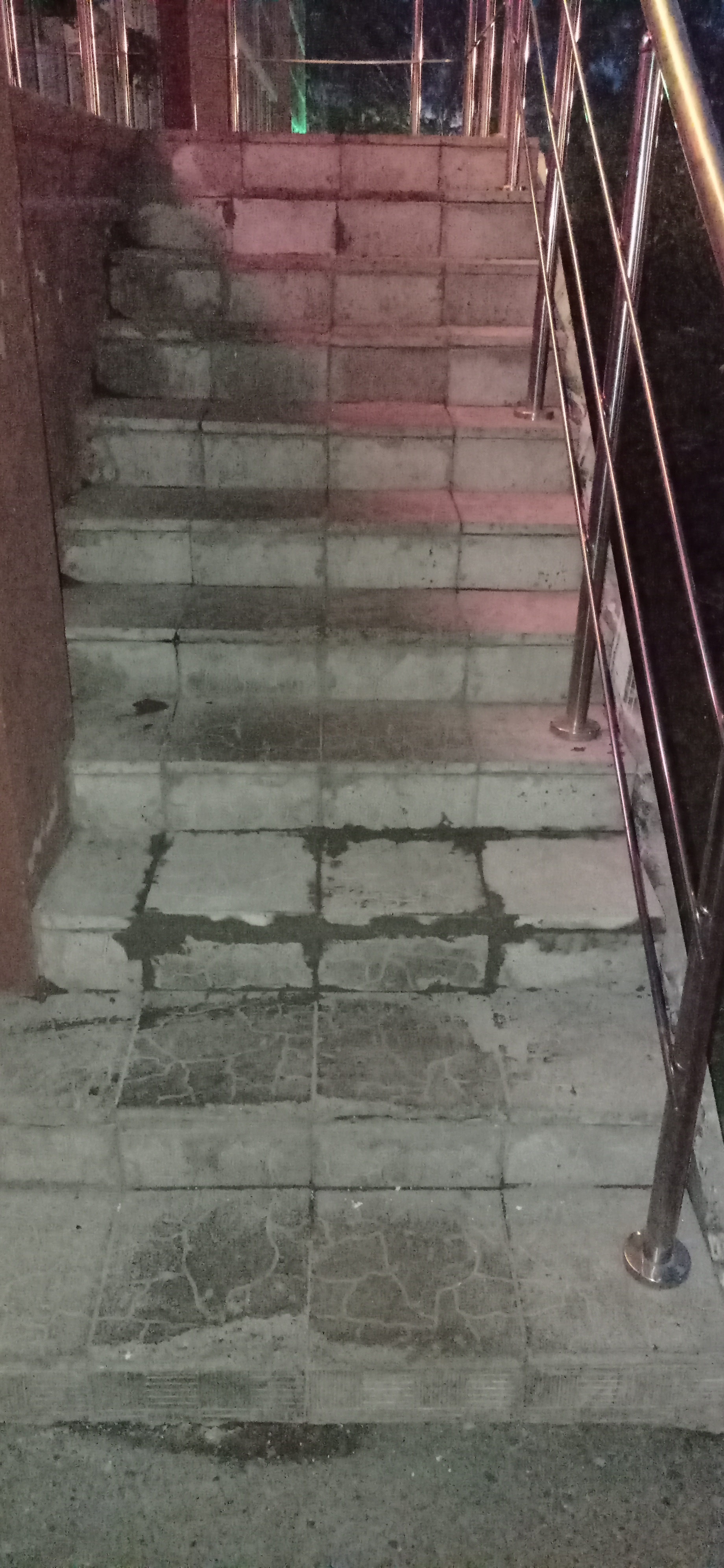 Placed it on the stairs - My, Stairs, Paving slabs, Master for an hour, Work, Personal experience, First experience, Tile, It Was-It Was, Longpost