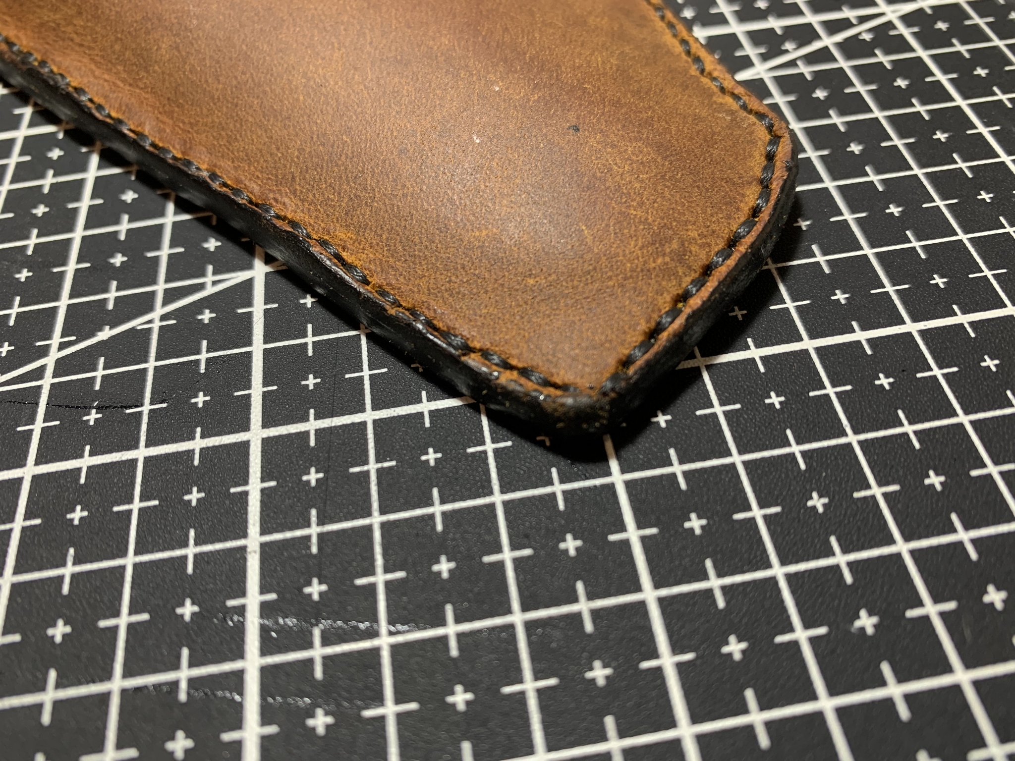 First works - My, Failure, First experience, Hobby, Natural leather, Leather products, Handmade, Longpost, Needlework without process