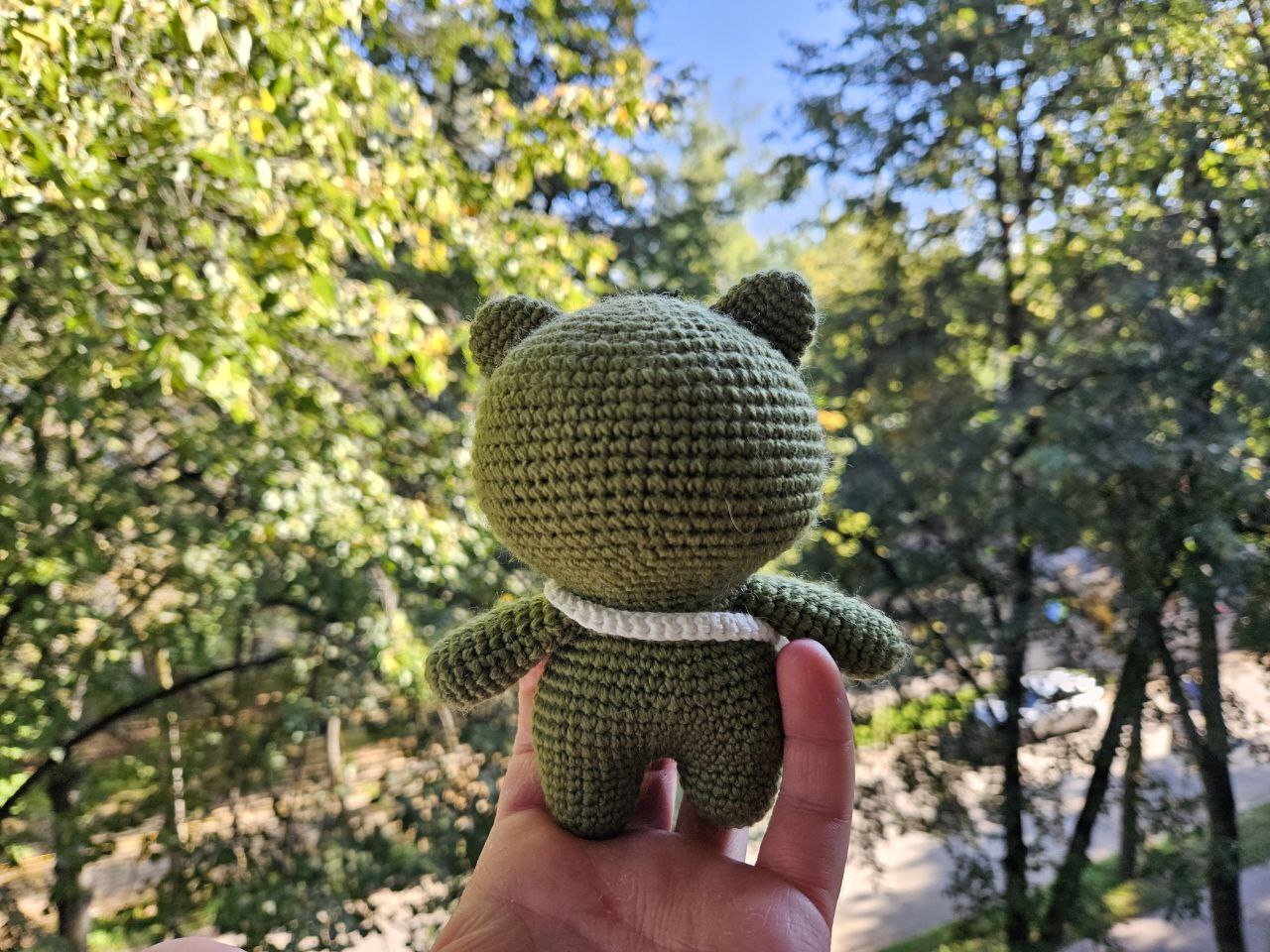 Knitted Frog - My, Crochet, Amigurumi, Knitting, Knitted toys, Toys, Author's toy, Handmade, Creation, Needlework, Needlework without process, With your own hands, Presents, Order, Frogs, Toad, Wednesday, Longpost