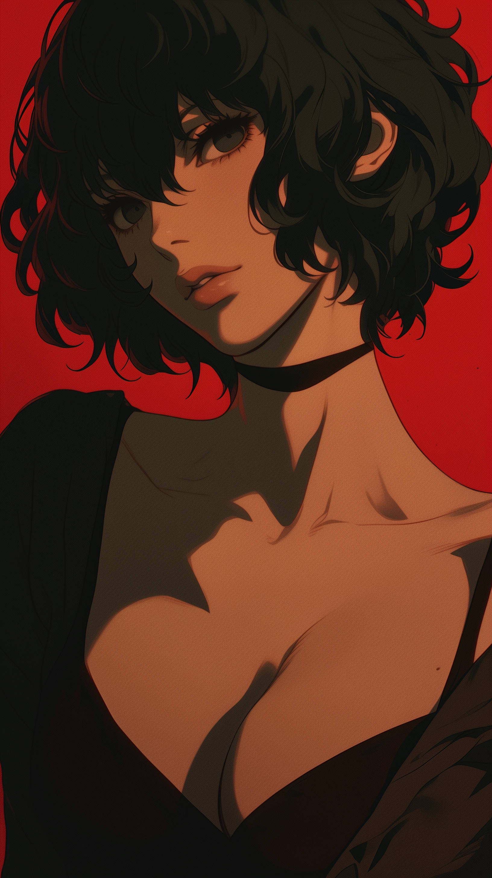 Kawakami - Art, Anime, Anime art, Persona, Persona 5, Games, Game art, Neural network art, Kawakami Sadayo, Longpost