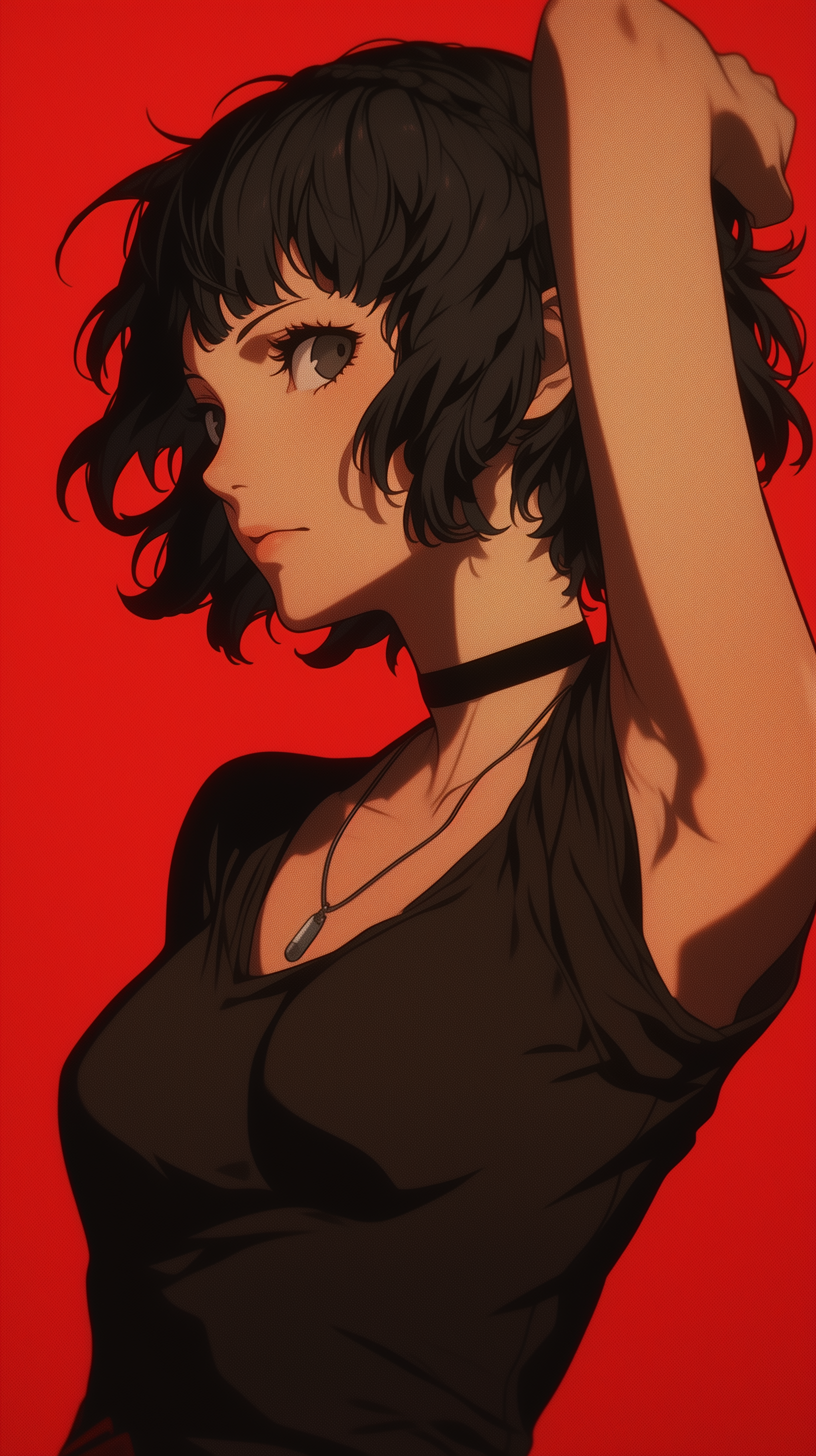 Kawakami - Art, Anime, Anime art, Persona, Persona 5, Games, Game art, Neural network art, Kawakami Sadayo, Longpost