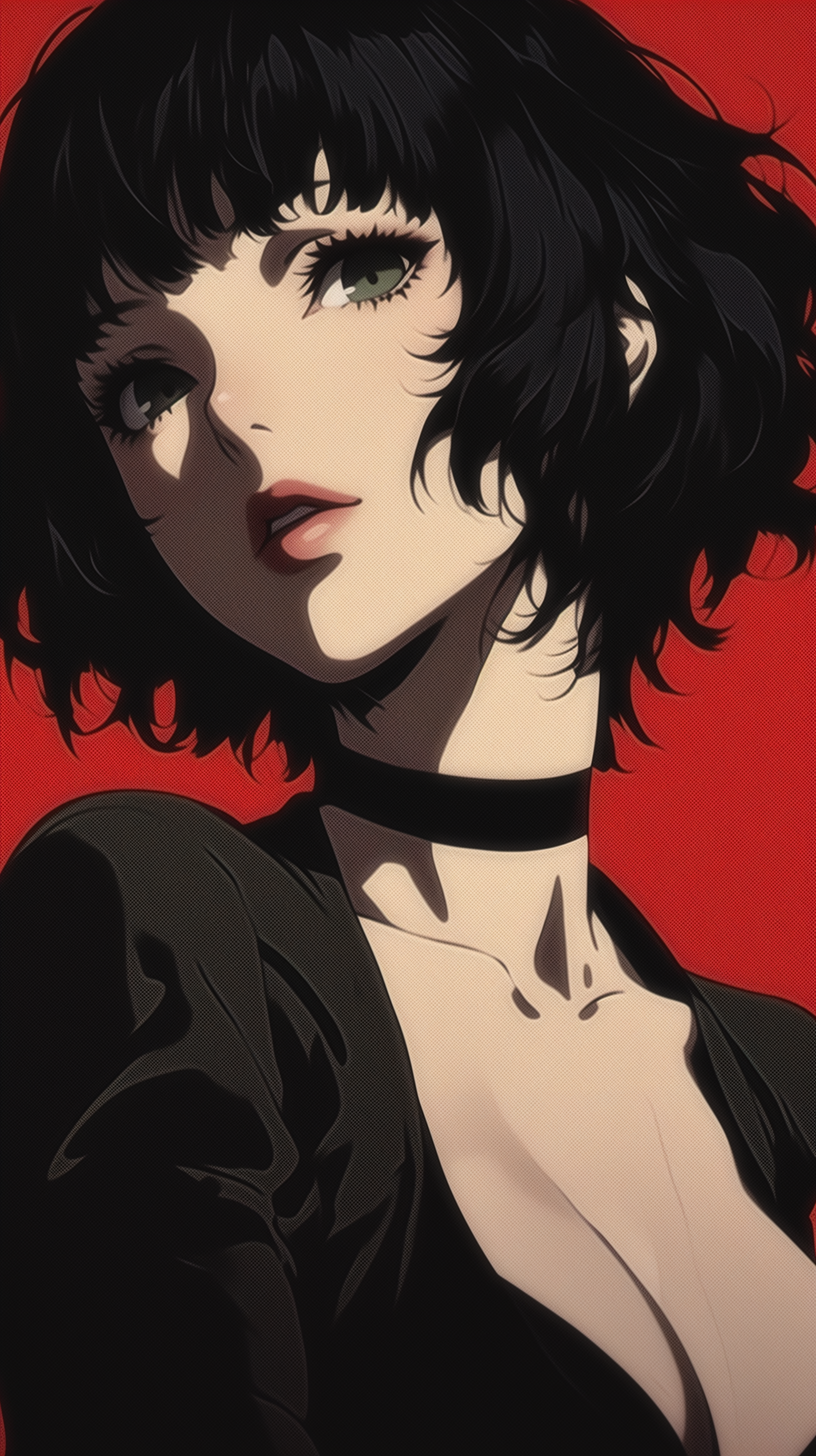 Kawakami - Art, Anime, Anime art, Persona, Persona 5, Games, Game art, Neural network art, Kawakami Sadayo, Longpost