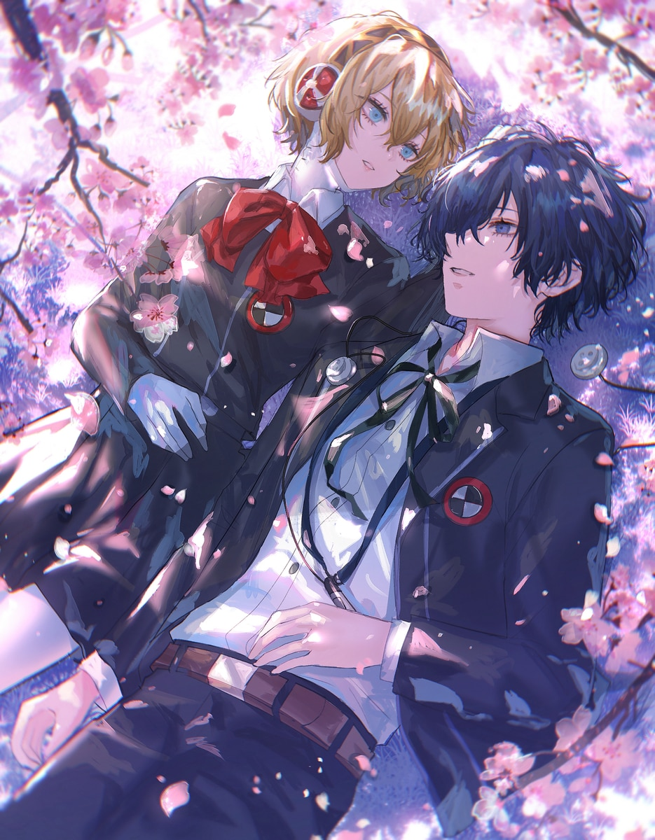 Aigis and Makoto - Anime art, Anime, Games, Persona, Persona 3, Aigis