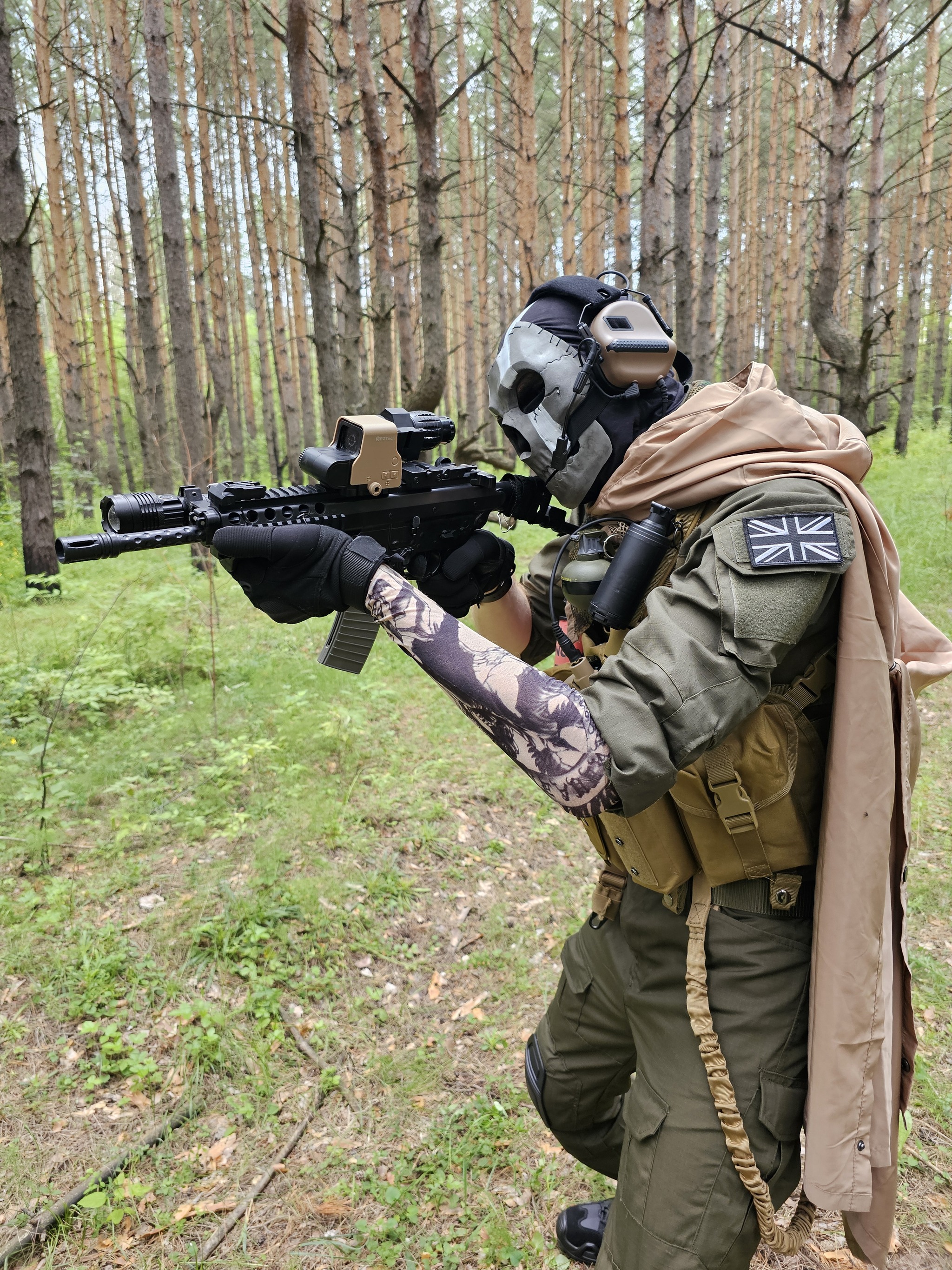 Cosplay on Ghost from Modern Warfare 2019 - Cosplay, Games, Computer games, Cosplayers, Call of duty, Shooter, The photo, Longpost, Costume, The festival, Game humor