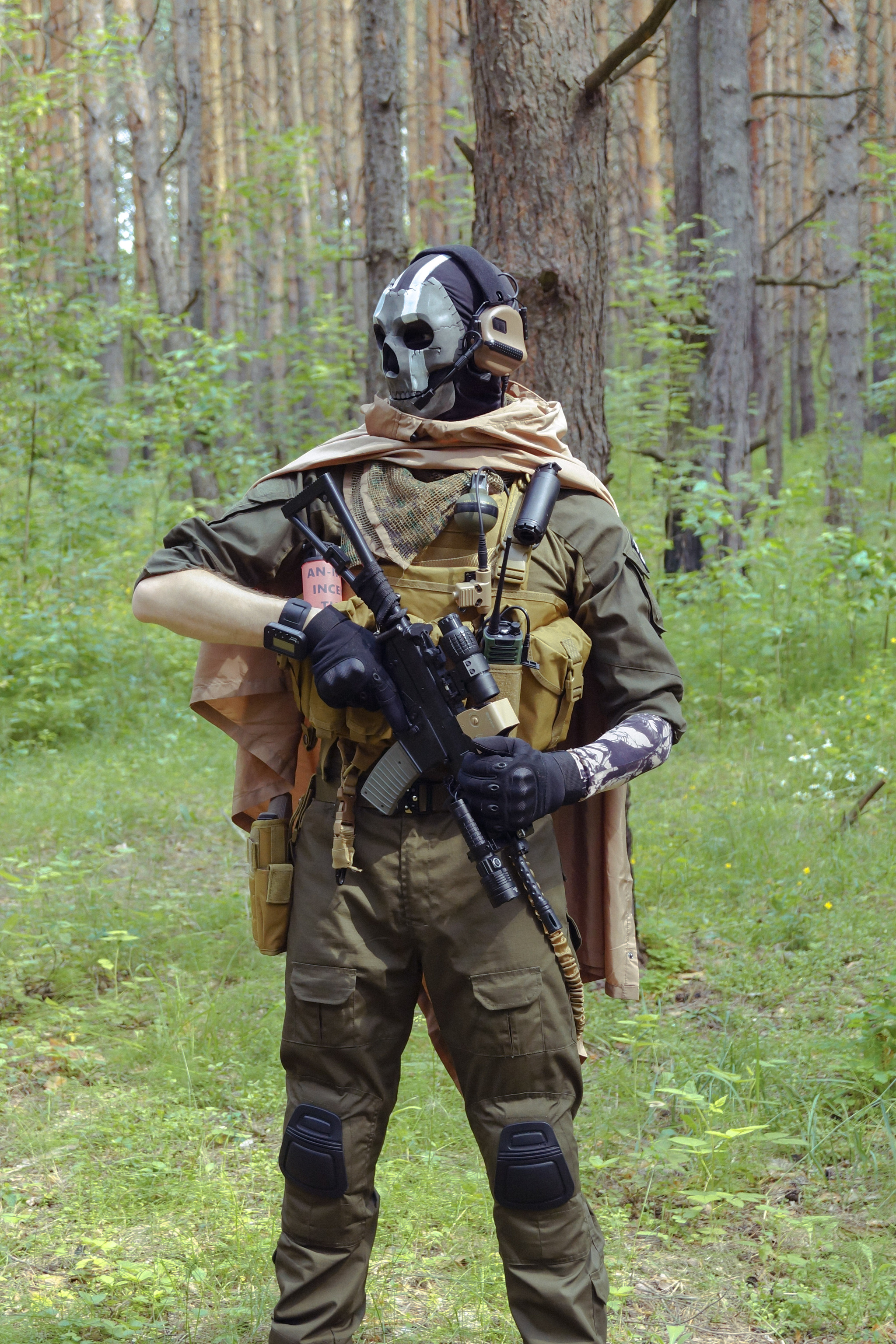 Cosplay on Ghost from Modern Warfare 2019 - Cosplay, Games, Computer games, Cosplayers, Call of duty, Shooter, The photo, Longpost, Costume, The festival, Game humor