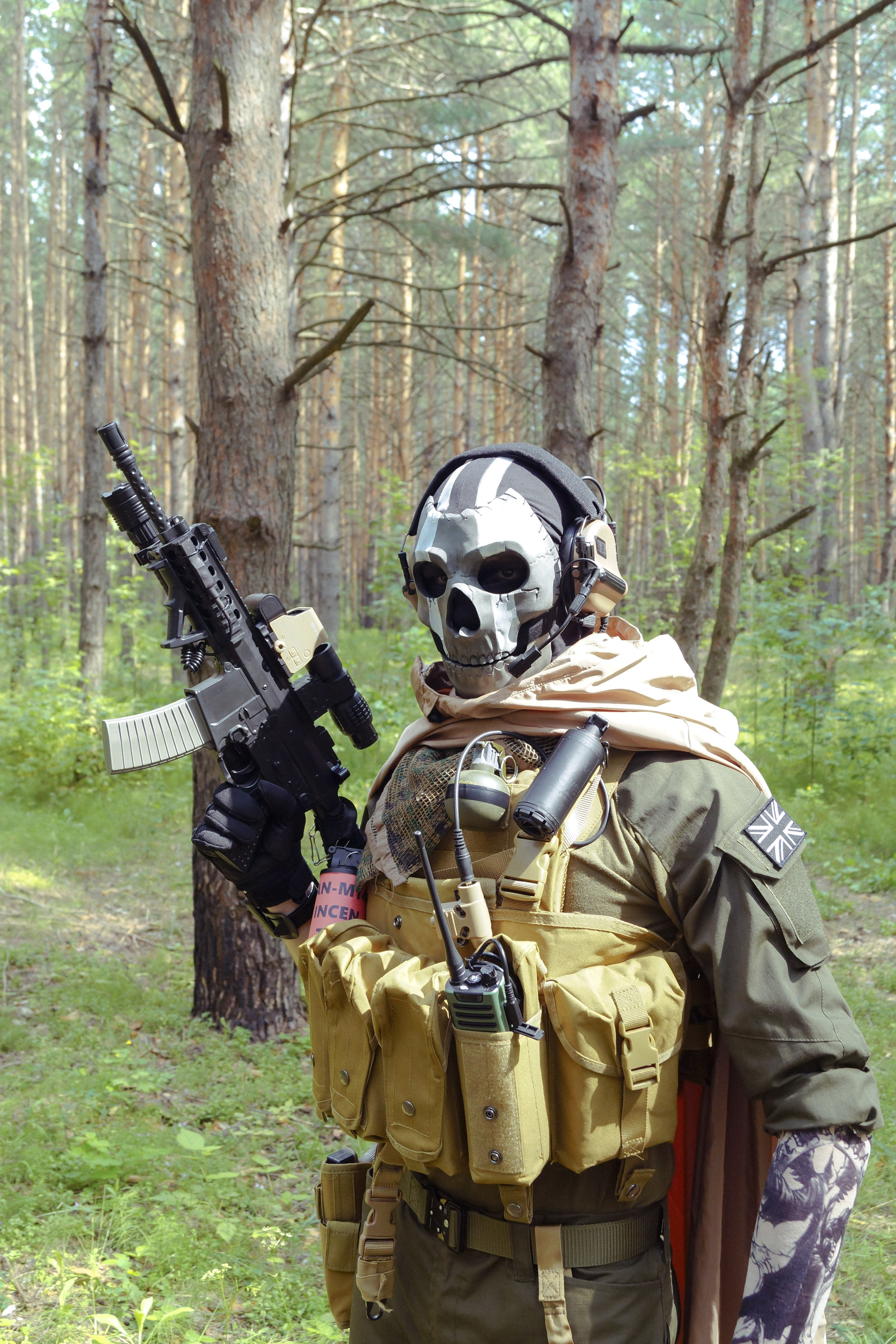 Cosplay on Ghost from Modern Warfare 2019 - Cosplay, Games, Computer games, Cosplayers, Call of duty, Shooter, The photo, Longpost, Costume, The festival, Game humor