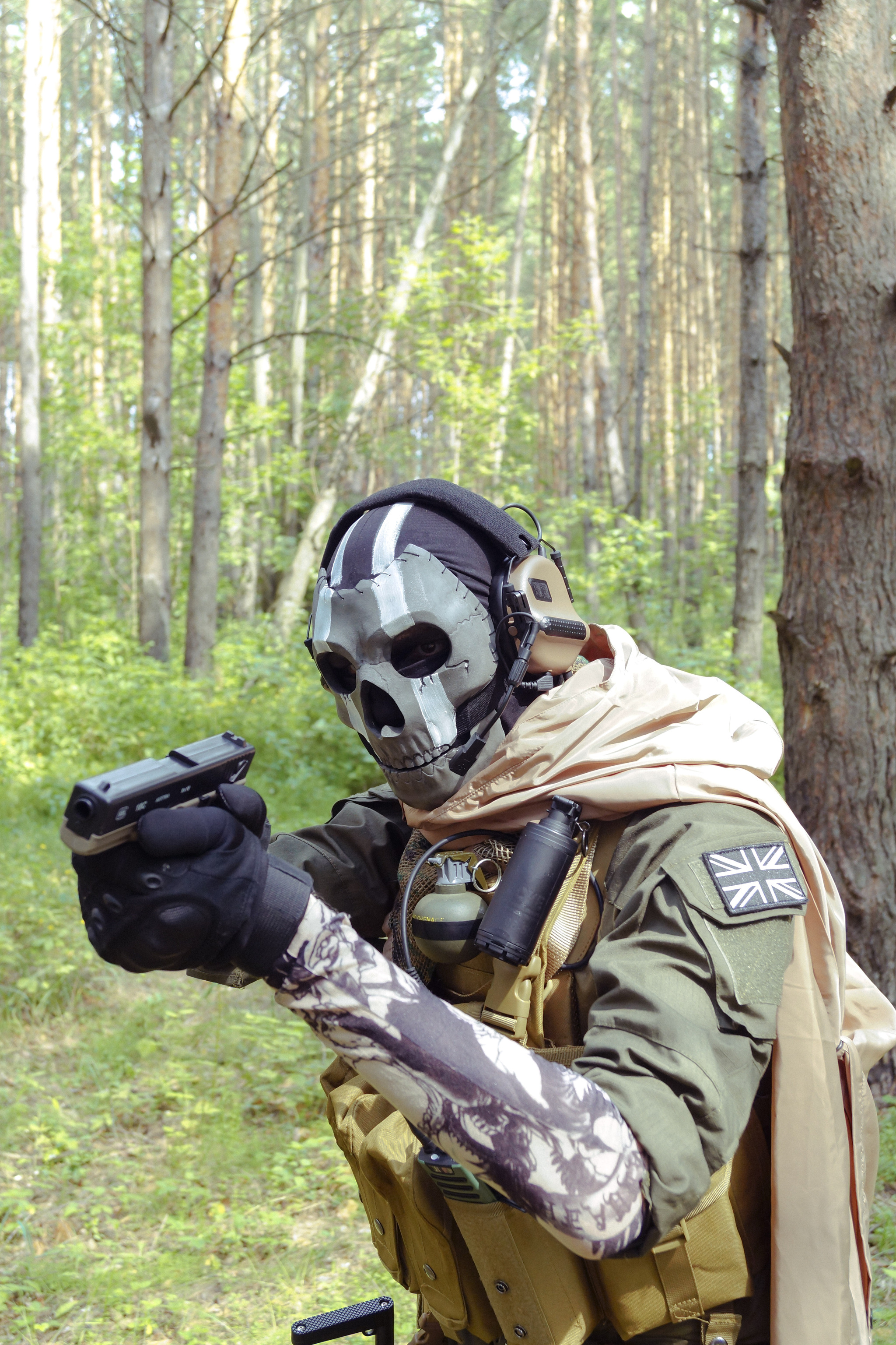 Cosplay on Ghost from Modern Warfare 2019 - Cosplay, Games, Computer games, Cosplayers, Call of duty, Shooter, The photo, Longpost, Costume, The festival, Game humor