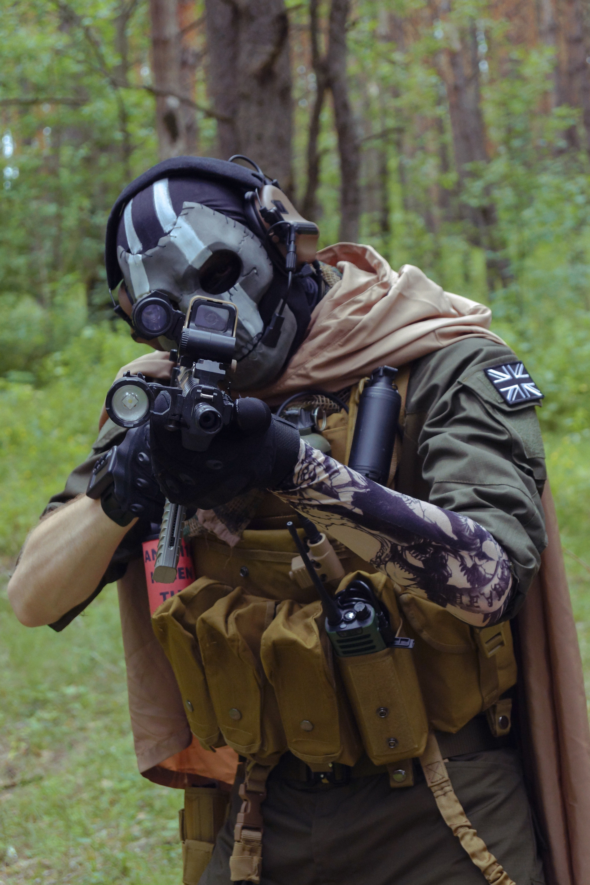 Cosplay on Ghost from Modern Warfare 2019 - Cosplay, Games, Computer games, Cosplayers, Call of duty, Shooter, The photo, Longpost, Costume, The festival, Game humor