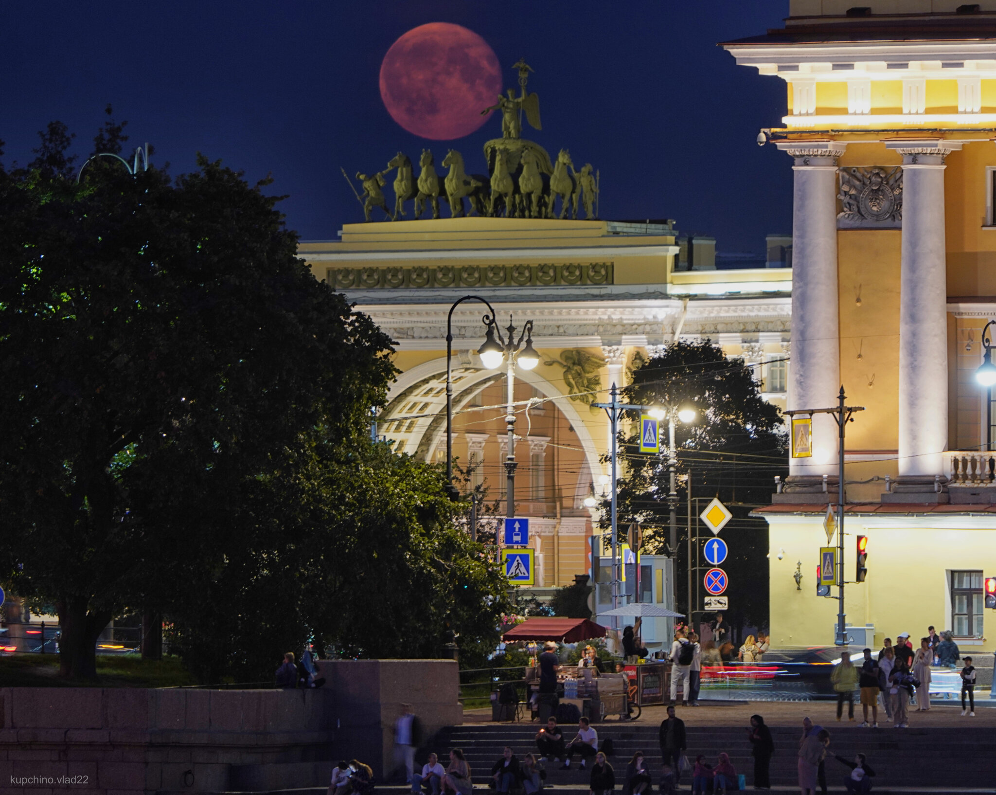 Full moon - My, The photo, Saint Petersburg, moon, Full moon, Longpost