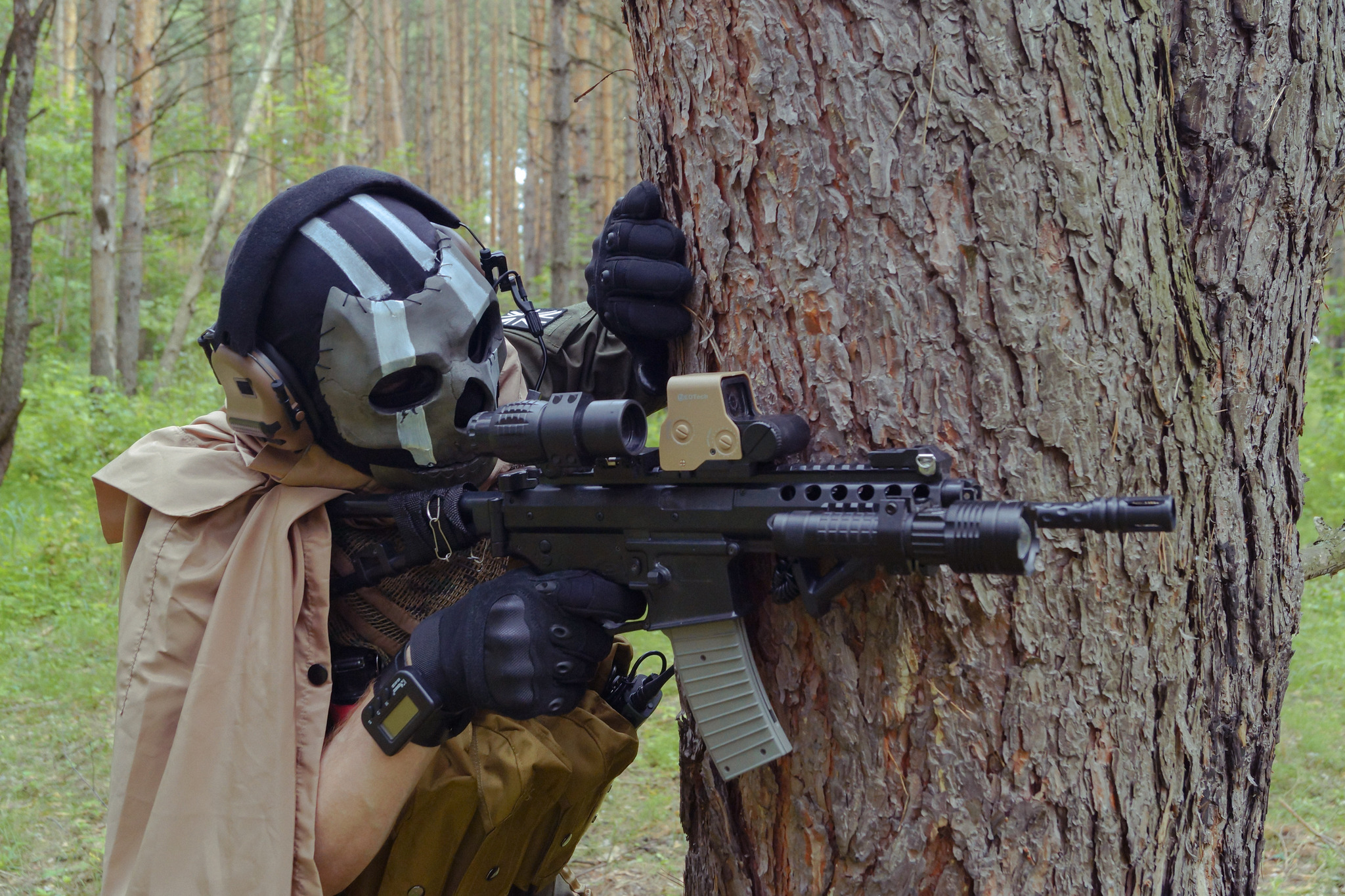 Cosplay on Ghost from Modern Warfare 2019 - Cosplay, Games, Computer games, Cosplayers, Call of duty, Shooter, The photo, Longpost, Costume, The festival, Game humor