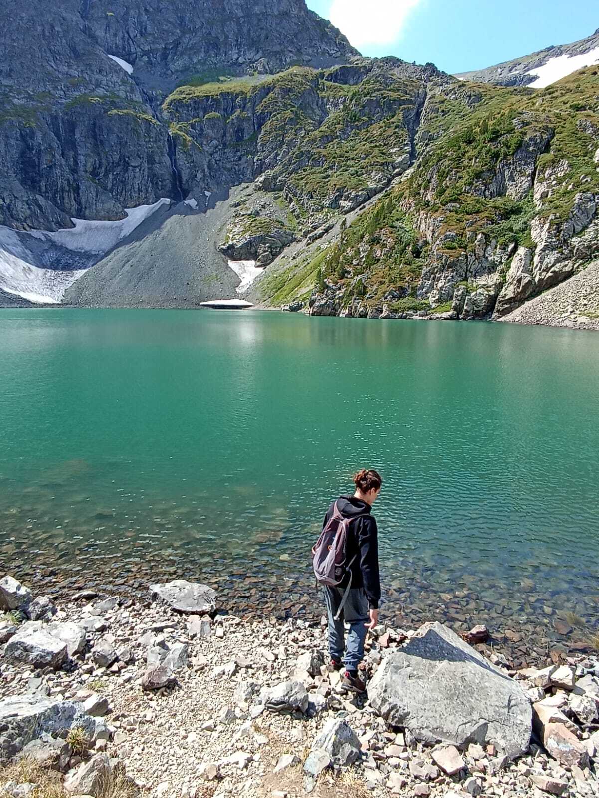 50 shades of turquoise - My, Mountain tourism, The mountains, Altai Republic, Altai Mountains, Mountain Lake, Longpost, Mobile photography