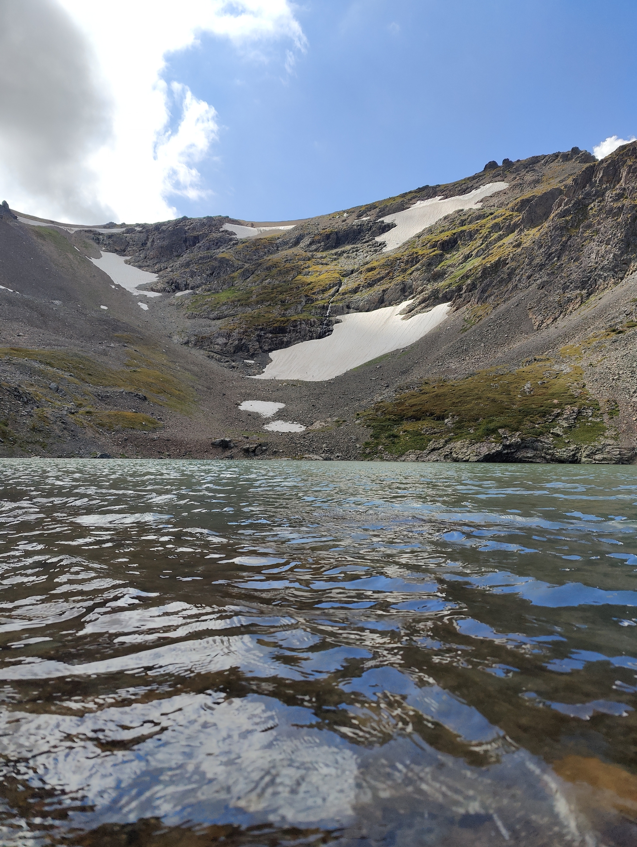 50 shades of turquoise - My, Mountain tourism, The mountains, Altai Republic, Altai Mountains, Mountain Lake, Longpost, Mobile photography