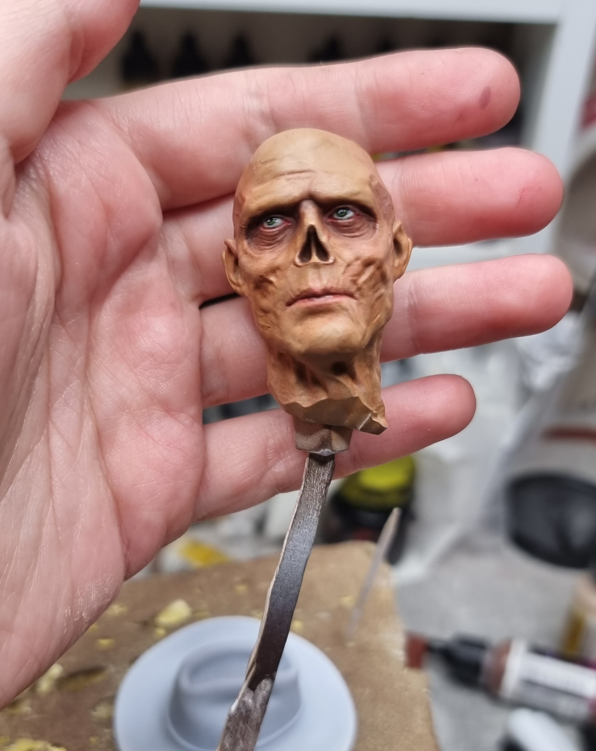 I am painting a ghoul from Fallout for a competition from the authors of the model - My, Painting miniatures, 3D printer, Painting, 3D печать, Painting, Fallout, Scale model, Longpost, Ghoul, Fallout (TV series)