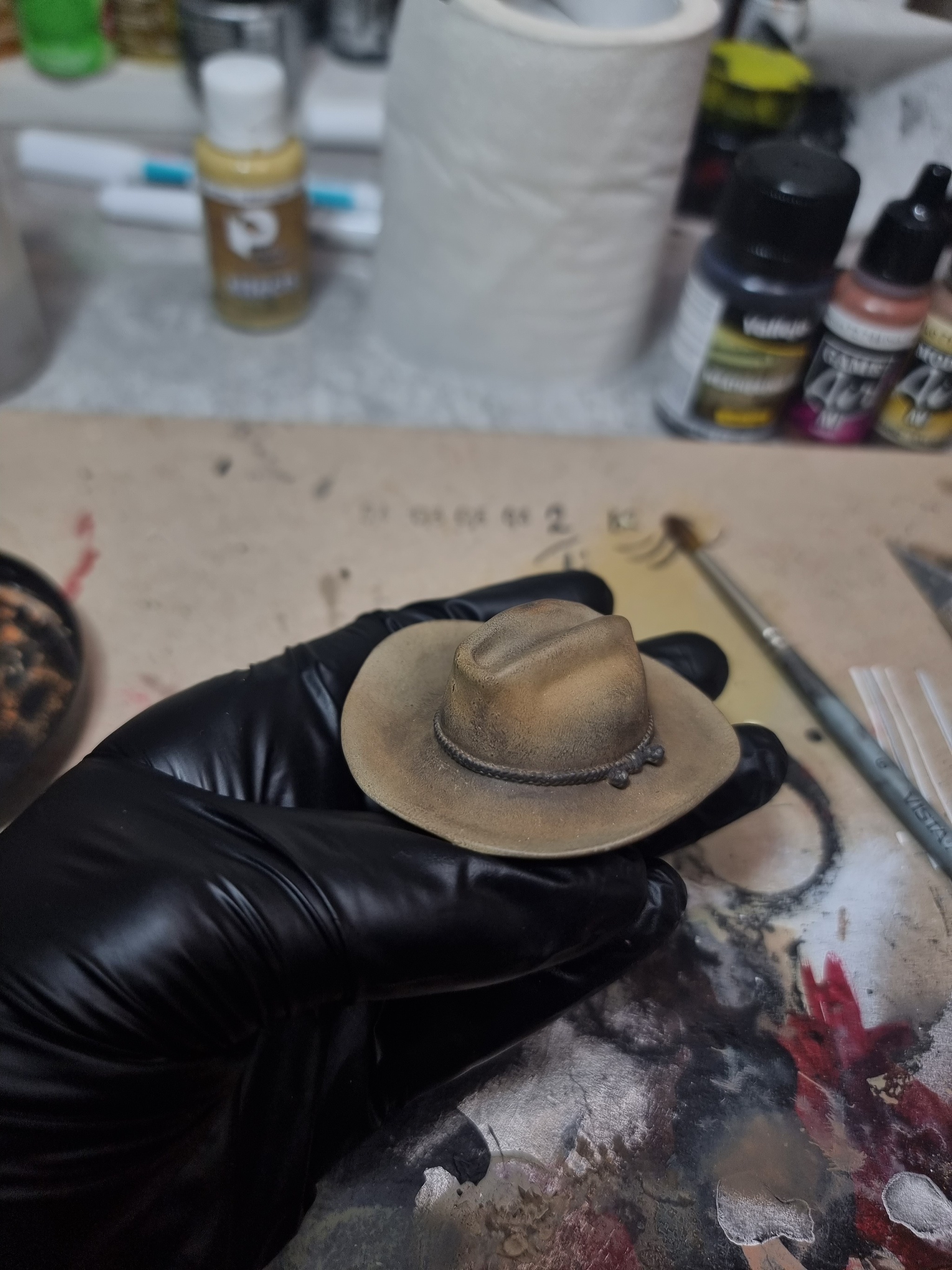 I am painting a ghoul from Fallout for a competition from the authors of the model - My, Painting miniatures, 3D printer, Painting, 3D печать, Painting, Fallout, Scale model, Longpost, Ghoul, Fallout (TV series)