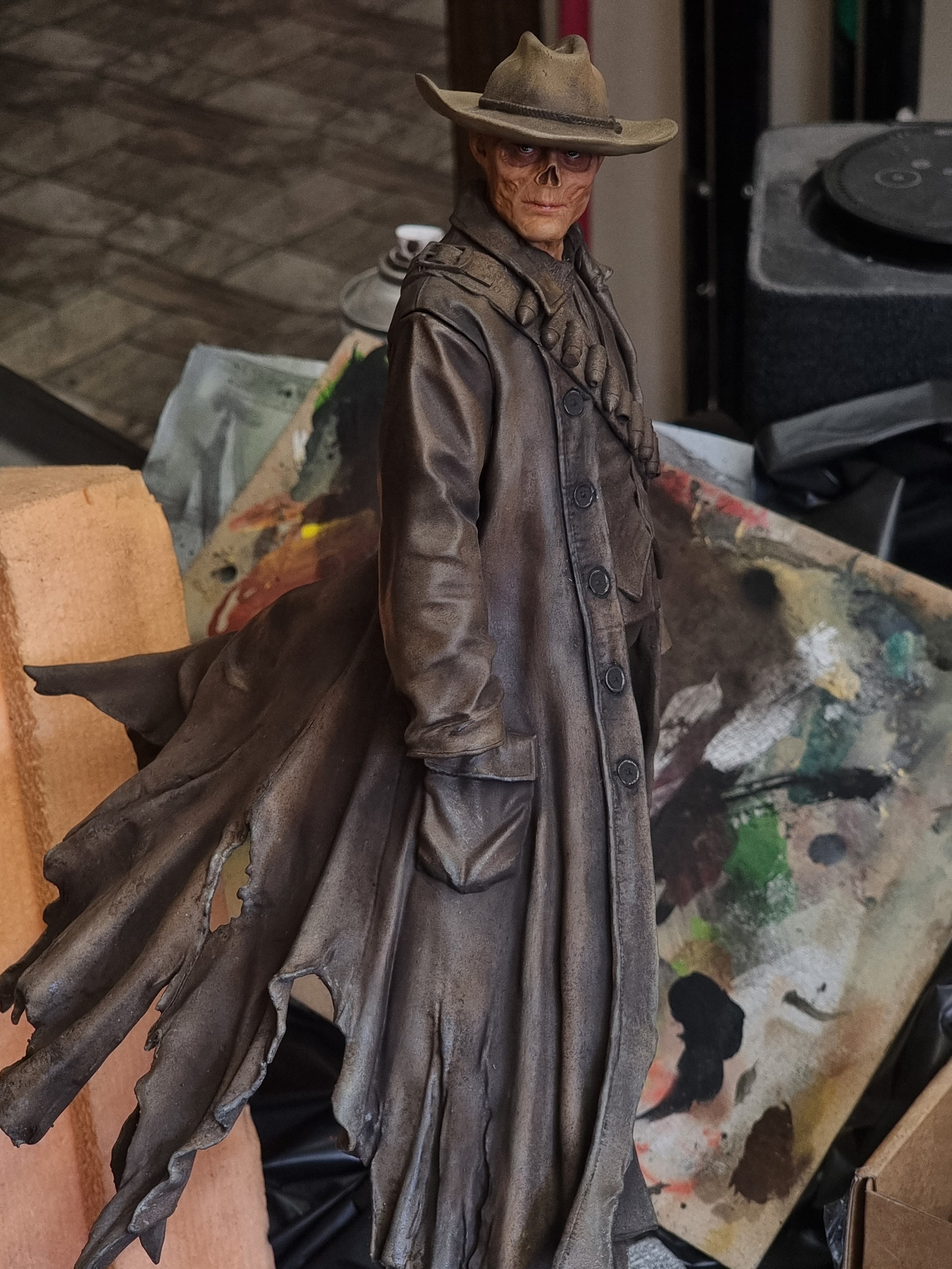 I am painting a ghoul from Fallout for a competition from the authors of the model - My, Painting miniatures, 3D printer, Painting, 3D печать, Painting, Fallout, Scale model, Longpost, Ghoul, Fallout (TV series)