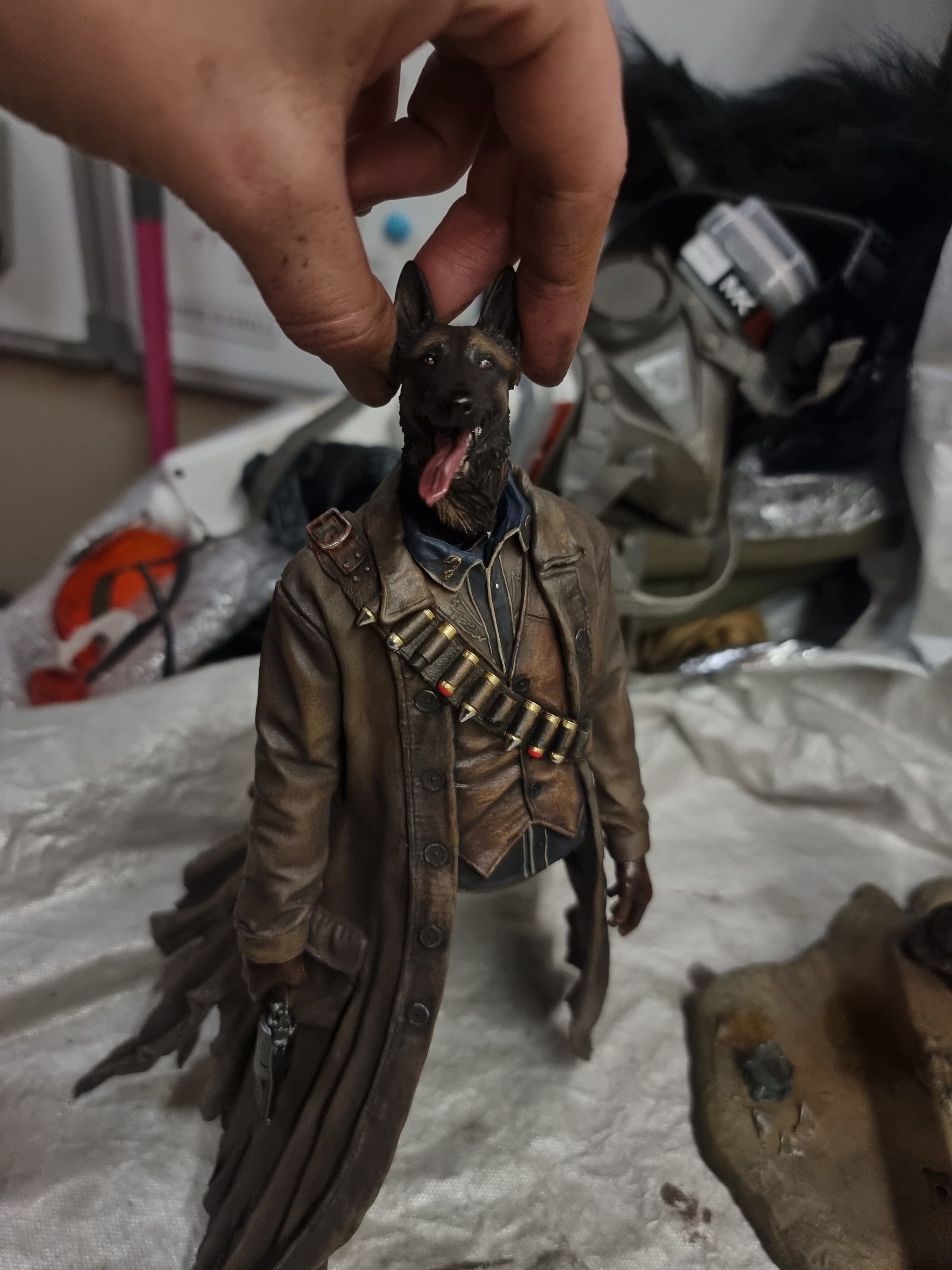 I am painting a ghoul from Fallout for a competition from the authors of the model - My, Painting miniatures, 3D printer, Painting, 3D печать, Painting, Fallout, Scale model, Longpost, Ghoul, Fallout (TV series)