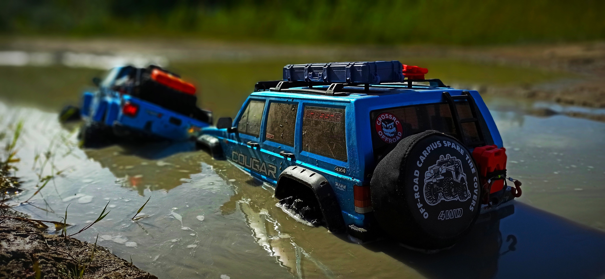 RC Jeep model's Rubicon & Cherokee 4x4 offroad - Моё, Радиоуправляемые модели, Фотография, Игрушки, Хобби, Лето, Длиннопост