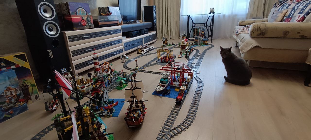 When I was a child there was no railway - My, Lego, Video, Constructor, Vertical video