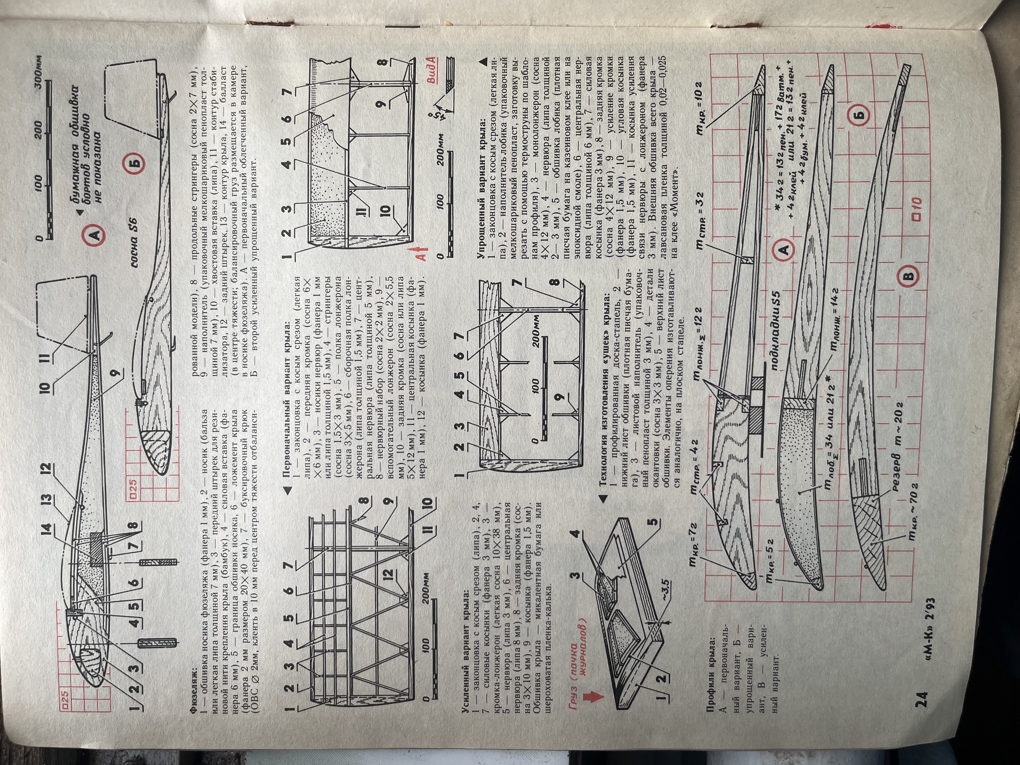 Модель планера класса «А-1». Из журнала «Моделист конструктор» - Моё, Моделист-Конструктор, Журнал, СССР, Детская литература, Длиннопост