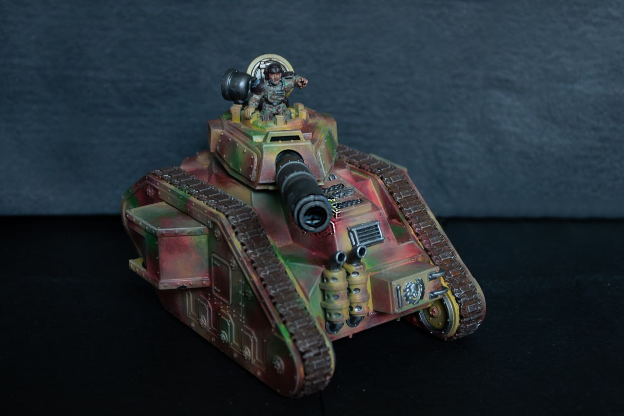 Leman Russ(Warhammer 40K) - My, Warhammer, Painting miniatures, Miniature, Modeling, Painting, Longpost