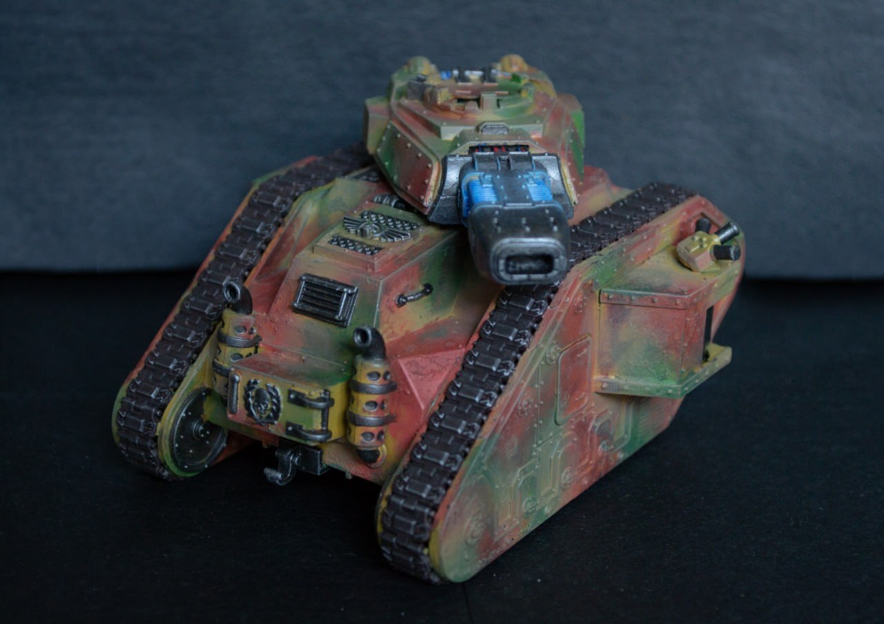 Leman Russ(Warhammer 40K) - My, Warhammer, Painting miniatures, Miniature, Modeling, Painting, Longpost