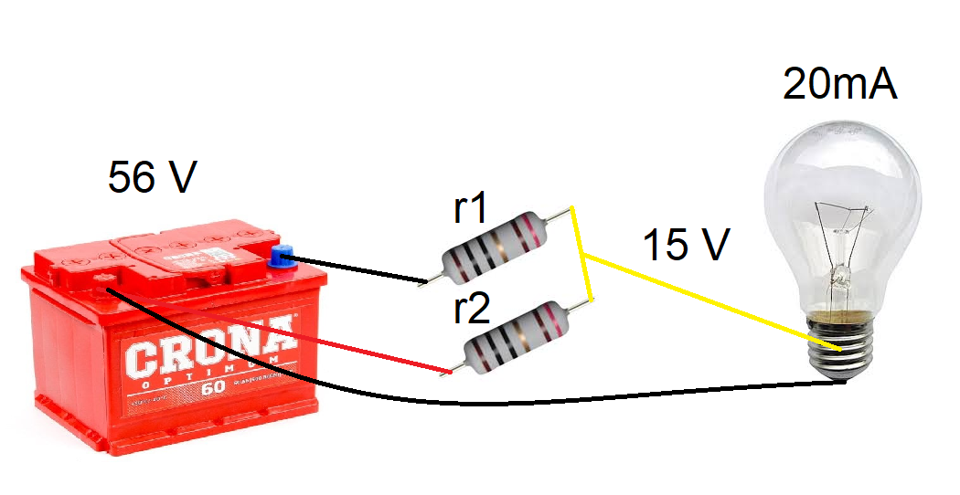 Voltage divider - I need help! - Electricity, Electronics, Assembly, Electrician, Circuitry, Need advice