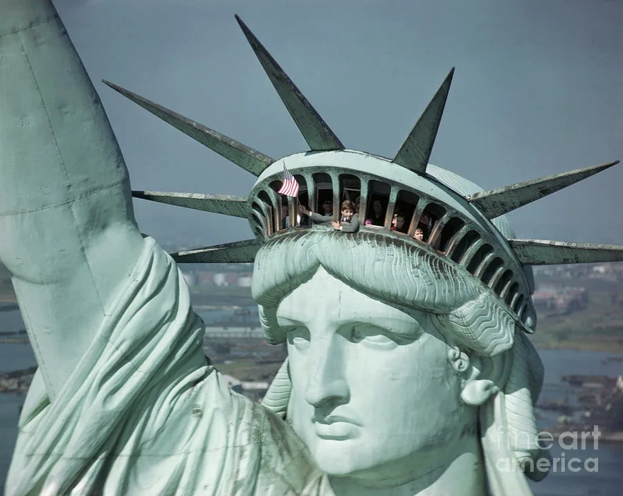 Statue of Liberty. What does it look like inside - My, Statue of Liberty, USA, sights, Art, Video, Soundless, Longpost