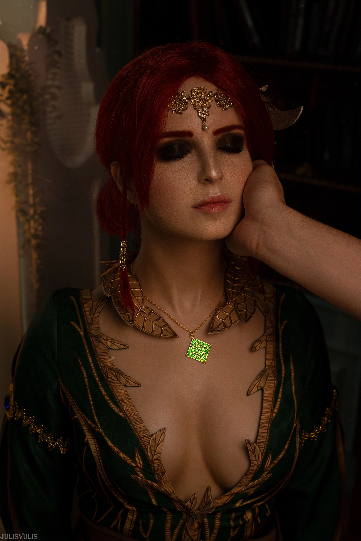 Cosplay of Triss Merigold - My, Triss Merigold, Witcher, The Witcher 3: Wild Hunt, Sorceresses, Cosplay, Girls, Longpost, The photo