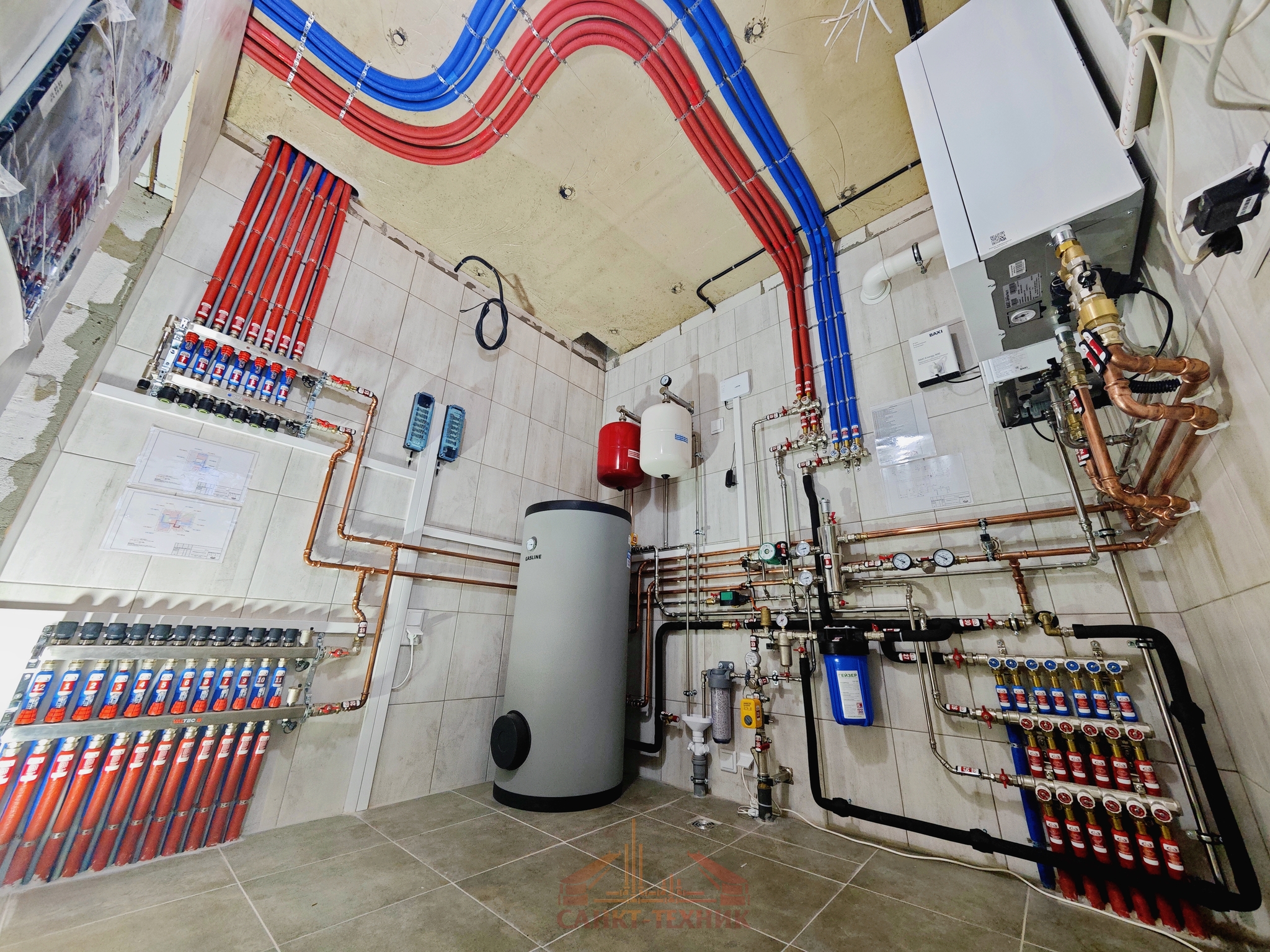 August 16, 2024. SOYKINO, part 2 - My, Boiler room, Boiler room, Copper, Quality, Perfectionism, Installation of heating systems, Heating, Home construction, Video, Vertical video, Longpost