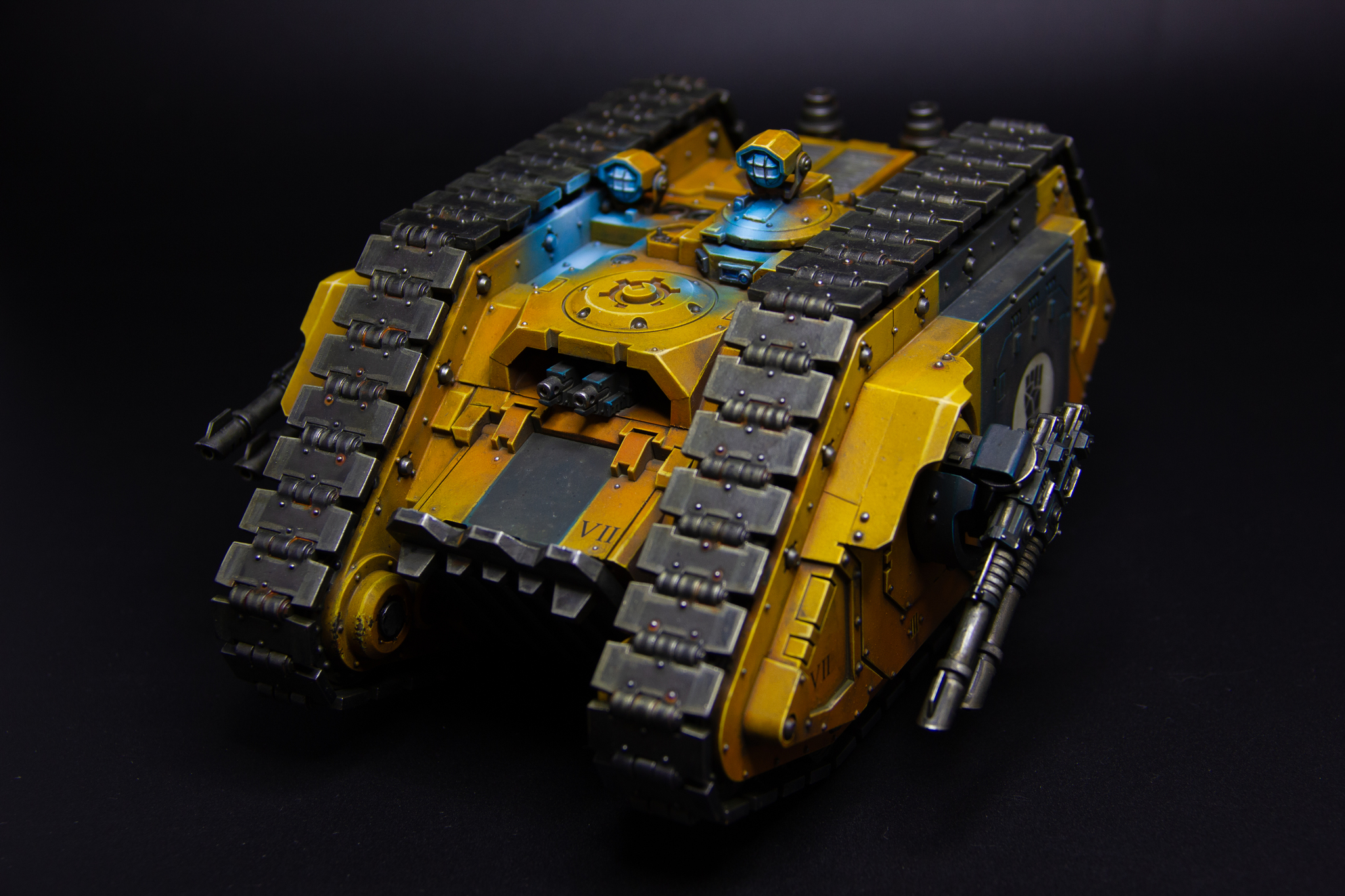 Ещё один Land Raider Proteus - Моё, Покраска миниатюр, Warhammer, Рукоделие без процесса, Warhammer 40k, Adeptus Astartes, Wh miniatures, Horus Heresy, Imperial Fists, Длиннопост