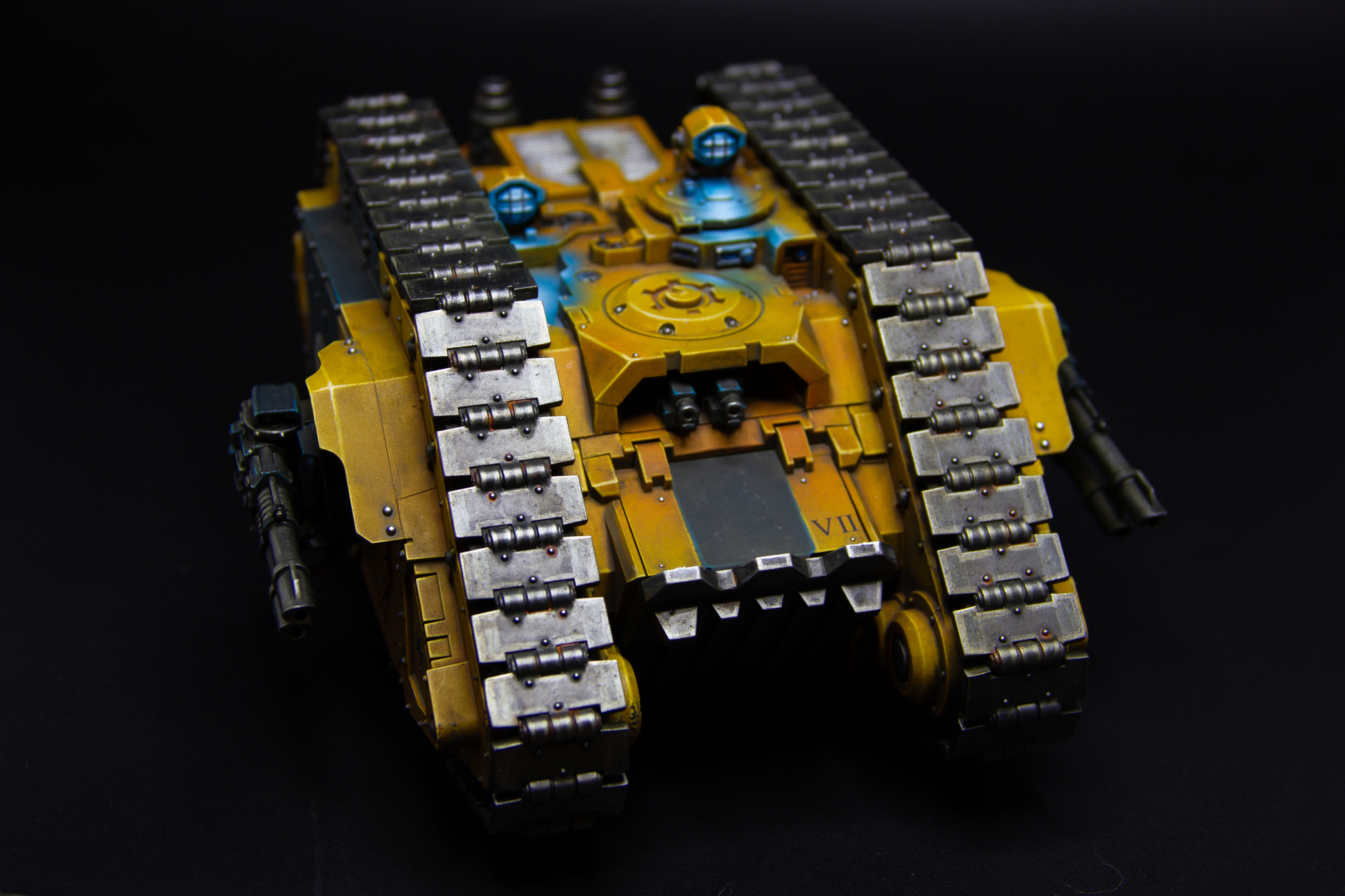 Another Land Raider Proteus - My, Painting miniatures, Warhammer, Needlework without process, Warhammer 40k, Adeptus Astartes, Wh miniatures, Horus heresy, Imperial fists, Longpost