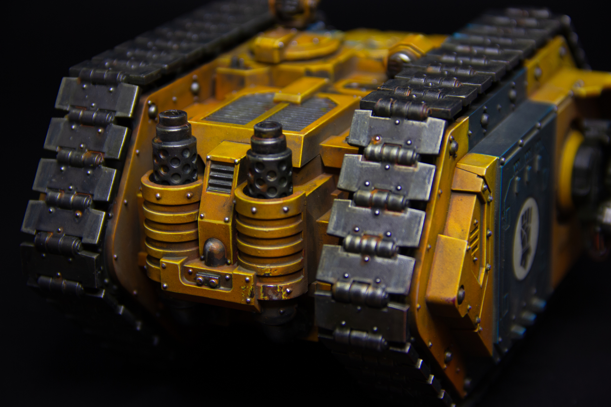 Another Land Raider Proteus - My, Painting miniatures, Warhammer, Needlework without process, Warhammer 40k, Adeptus Astartes, Wh miniatures, Horus heresy, Imperial fists, Longpost