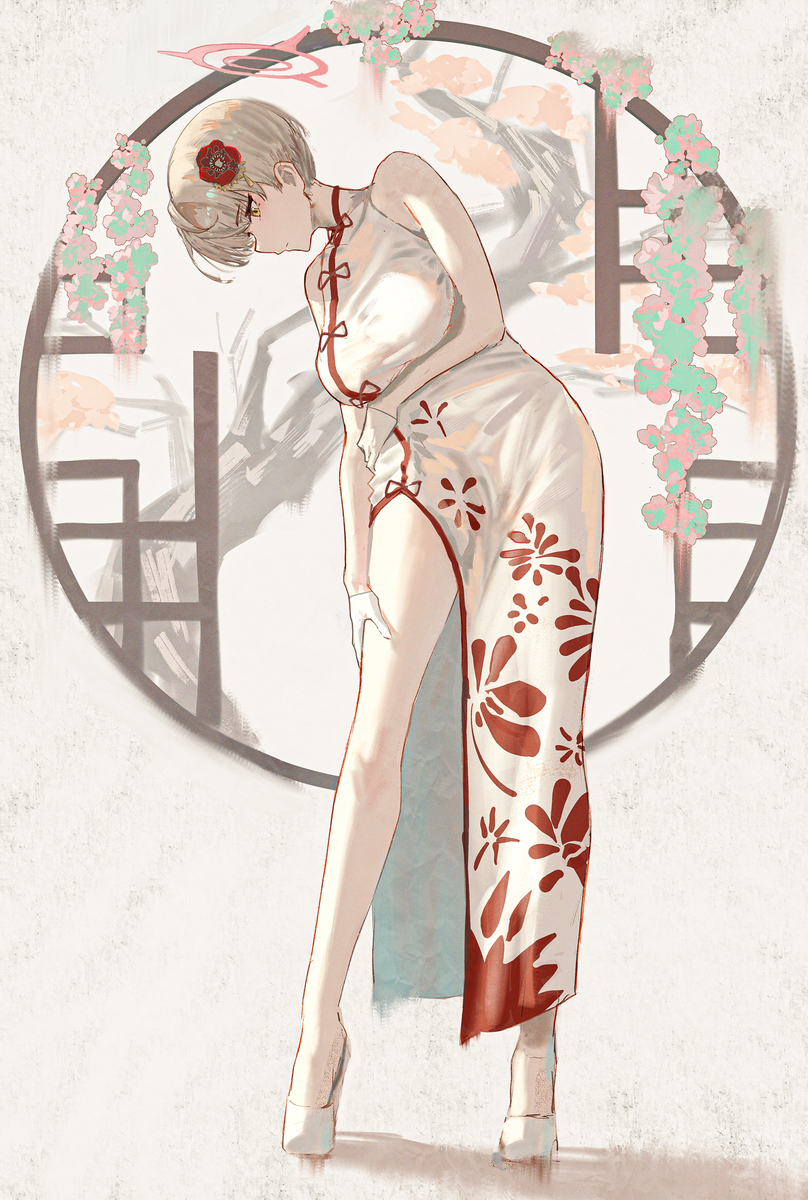 Marina - Anime, Anime art, Blue archive, Ikekura Marina, Qipao