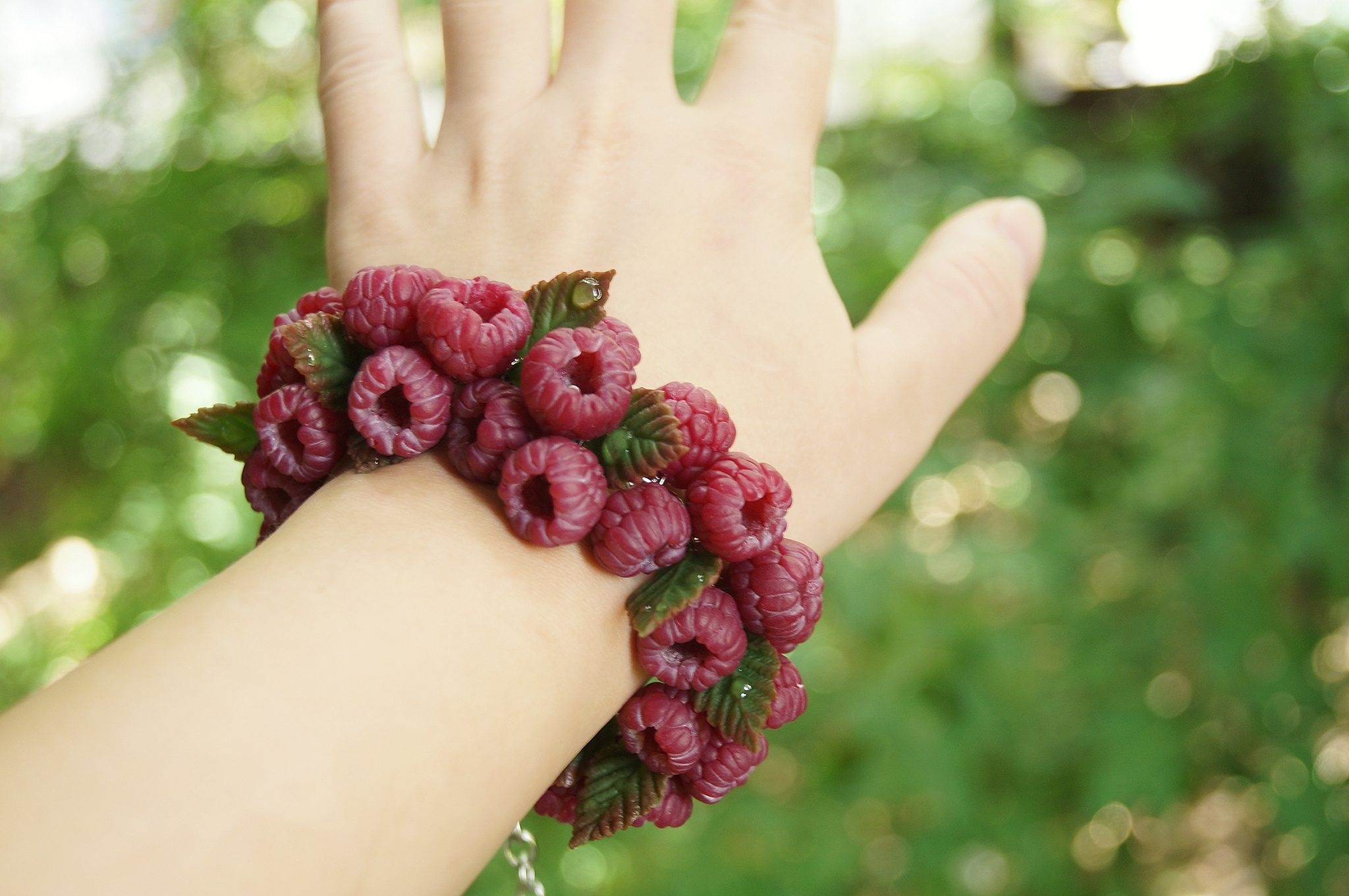 Raspberry made from polymer clay - My, Polymer clay, Raspberries, Berries, Needlework without process, Needlework with process, Friday tag is mine, Лепка, Longpost