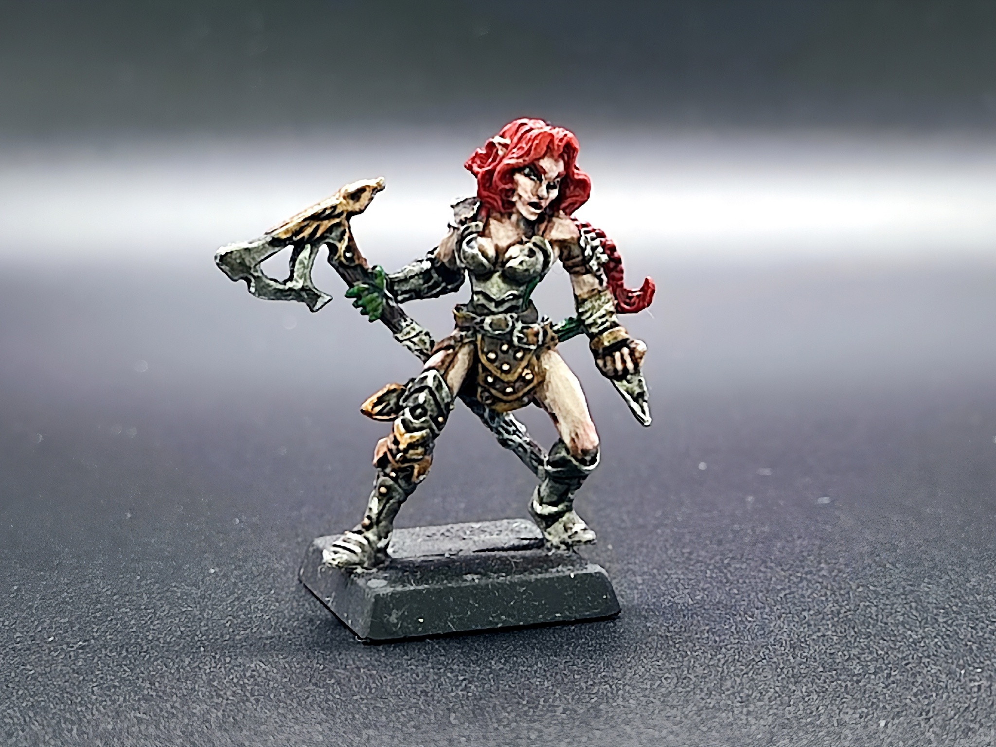 Half-Elf Barbarian - My, Board games, Miniature, Painting miniatures, Dungeons & dragons, RPG, Pathfinder, Tabletop role-playing games, Role-playing games, Our NRI, Longpost