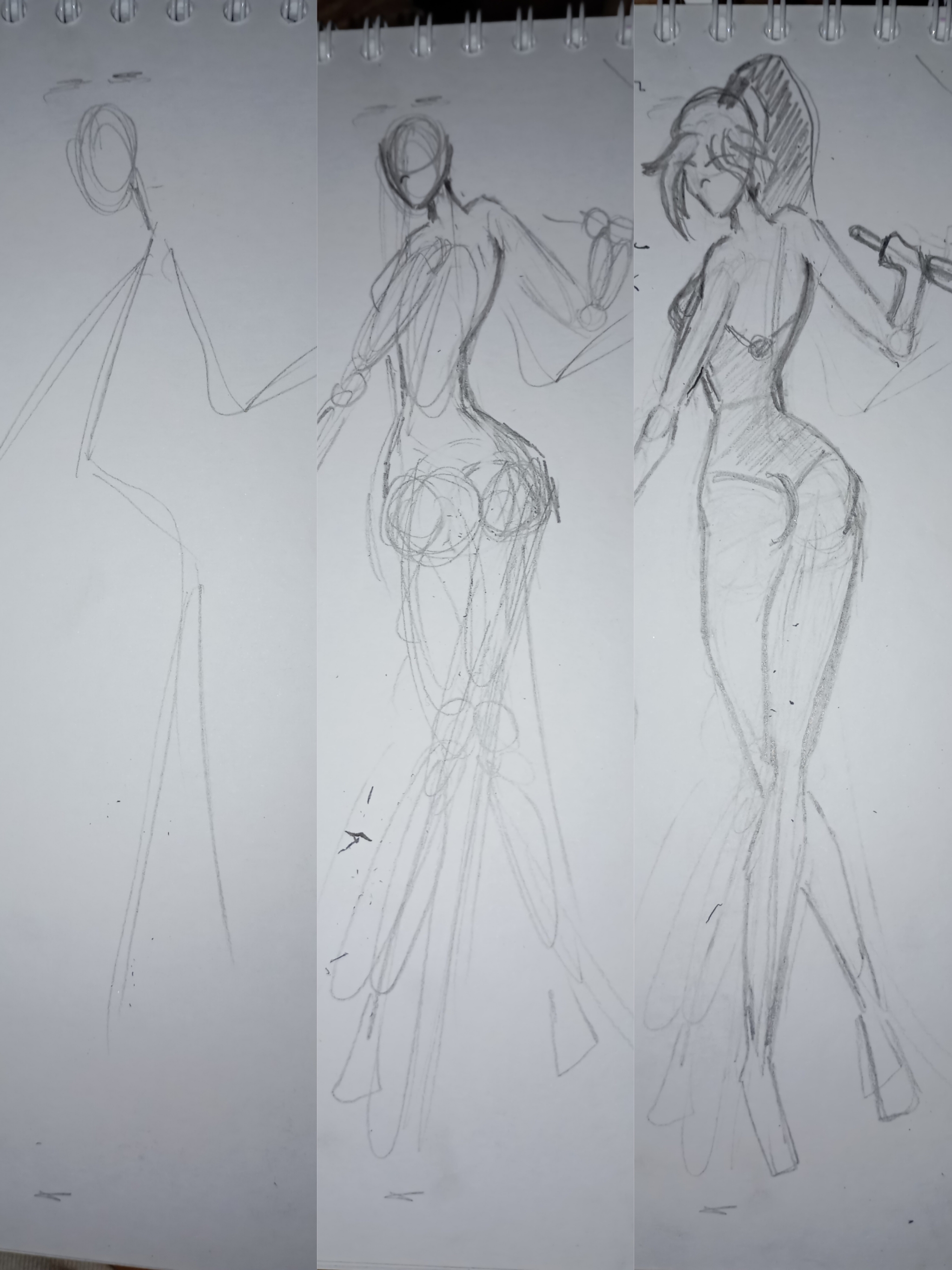 The human figure is a very interesting thing - My, Drawing, Anime