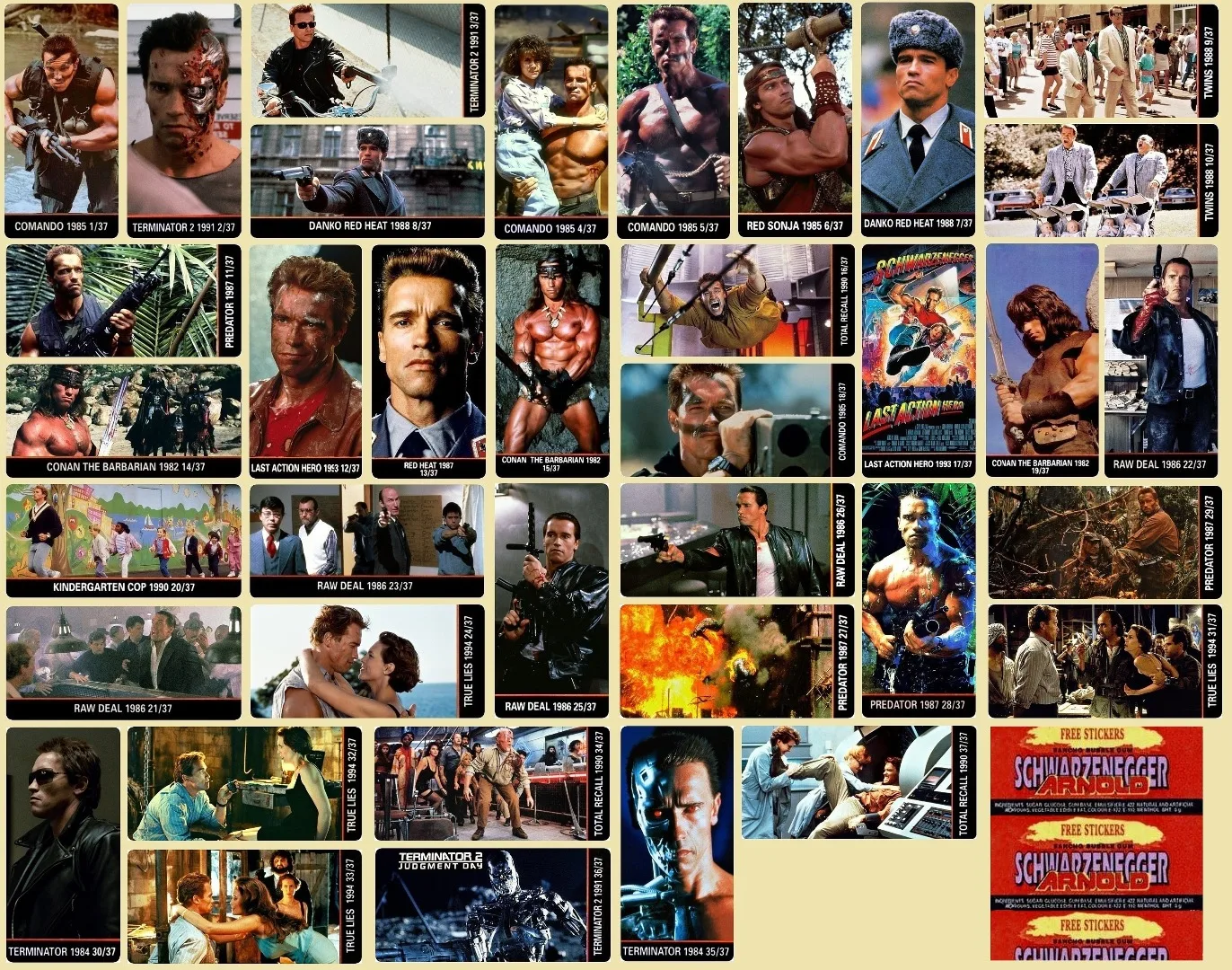 Back to the era of gum stickers. Top cool sets - AliExpress, Products, Chinese goods, Sticker, Gum, 90th, Childhood of the 90s, 2000s, Retro, Earbuds, Nostalgia, Arnold Schwarzenegger, Jean-Claude Van Damme, Steven Seagal, Sylvester Stallone, Terminator, Stickers, Star Wars, Robocop, Mortal kombat, Longpost