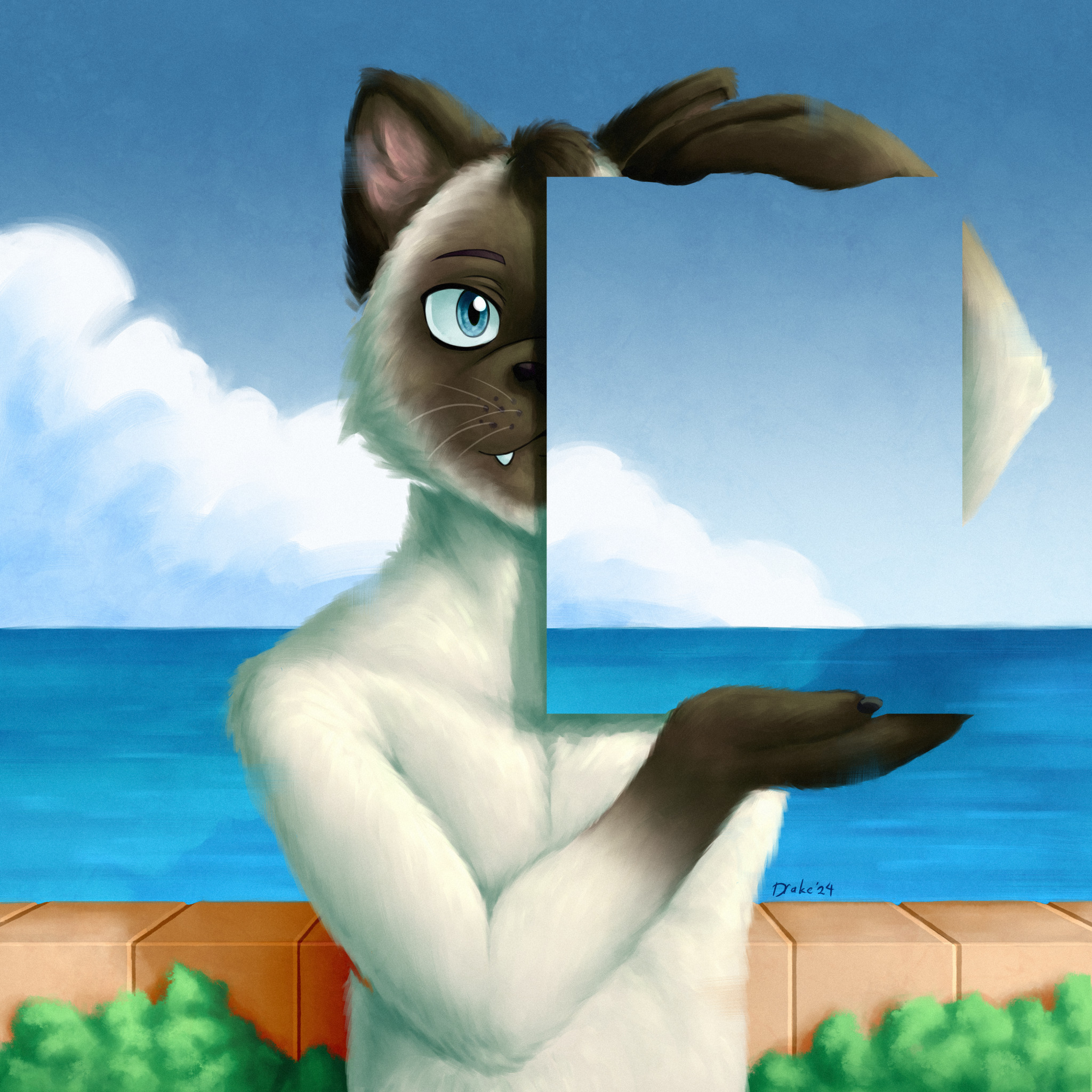 Instructions for successfully displaying your painting on Peekaboo - Furry, Furry art, Furry cat, Art, Drawing, Digital drawing, Artist, Painting, Show, Demonstration, Instructions, Art, Beginner artist, Humor