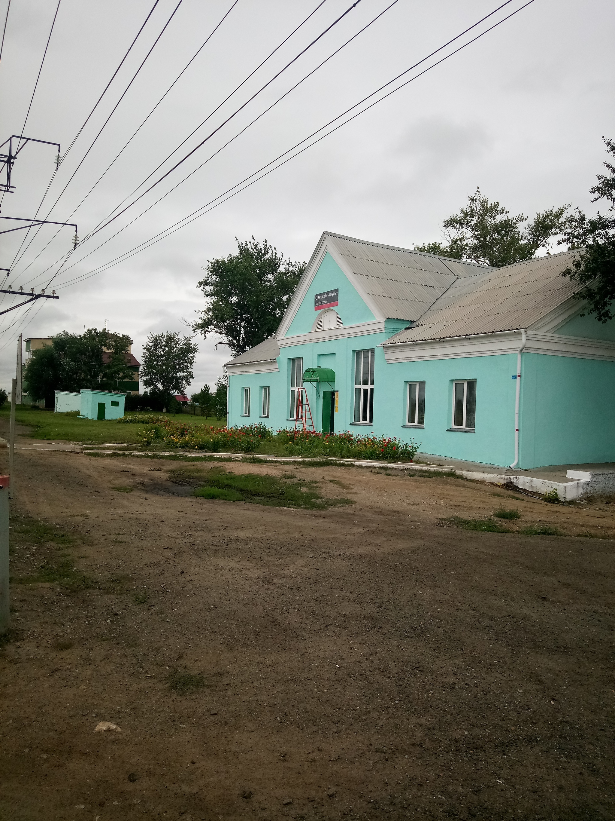 Kazakhstan. Pavlodar region. Zhelezinsky district - Local history, Railway, Kazakhstan, Pavlodar region, Steppe, Longpost