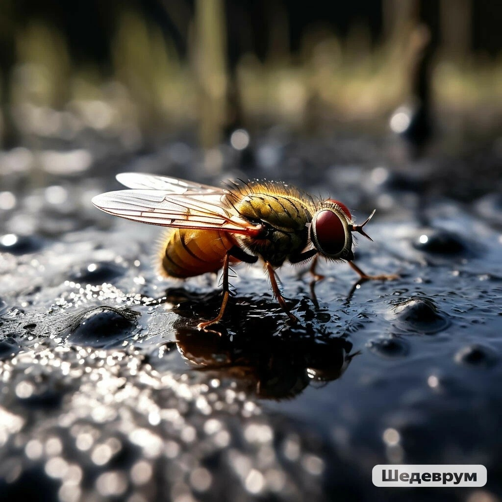 Oil Fly: Child of Fel. The only animal on the planet that lives in crude oil - Муха, Insects, Animals, Wild animals, Yandex Zen, Yandex Zen (link), Longpost