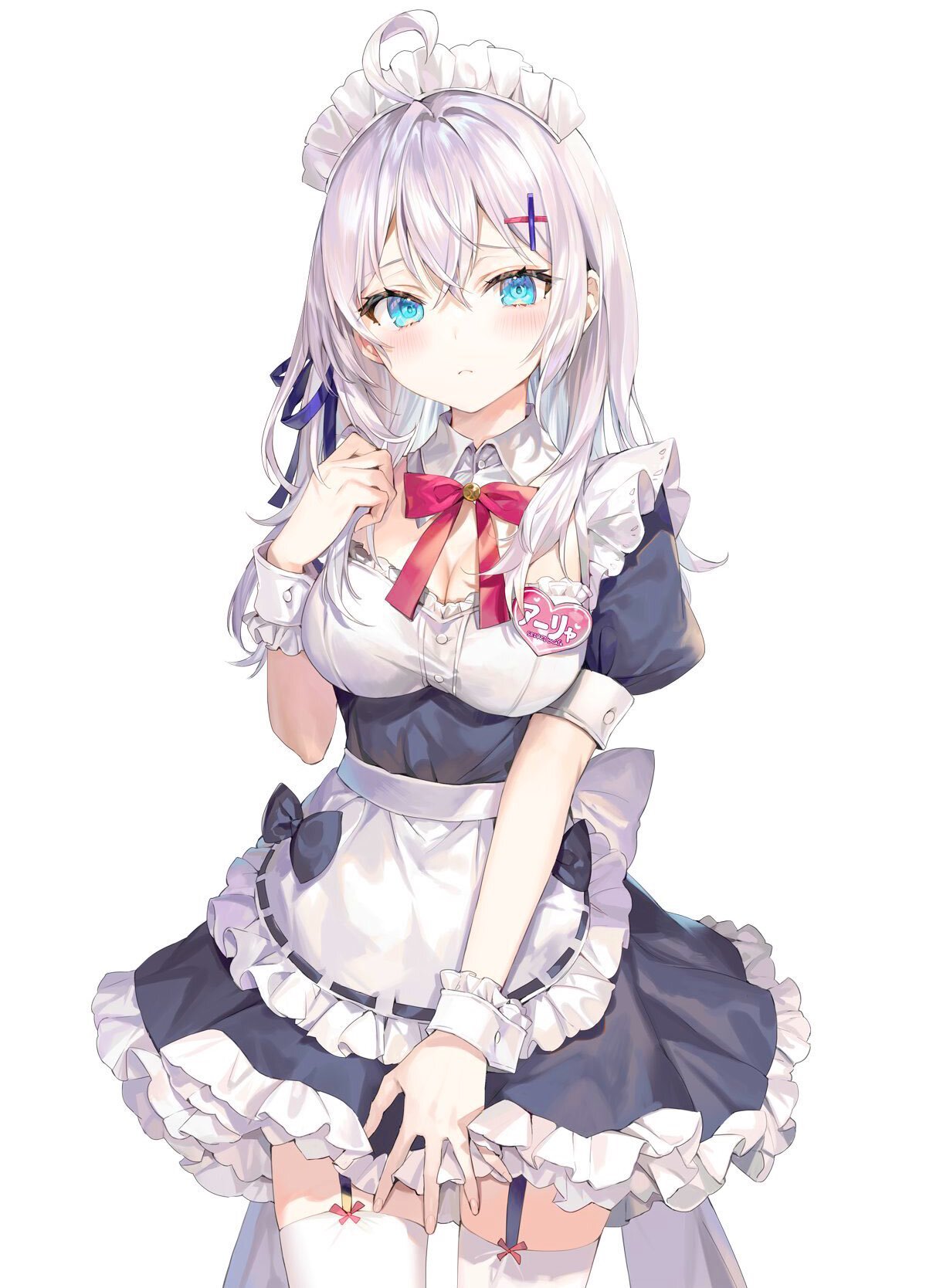 Sweet maid - Anime, Anime art, Alisa Mikhailovna Kujou, Tokidoki Bosotto Russia-go de Dereru Tonari no Aly, Roshidere, Housemaid, Zettai ryouiki